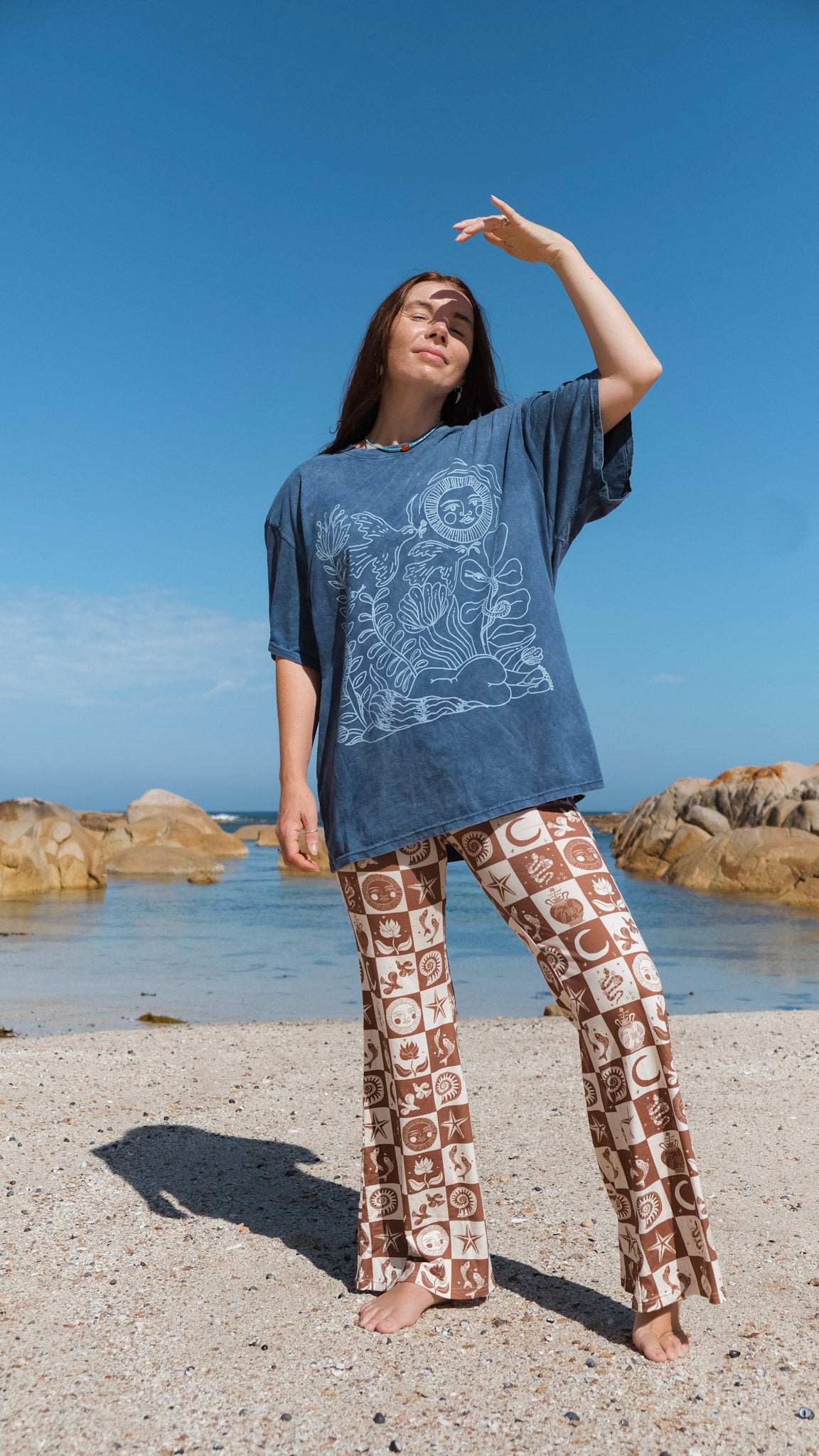 You're True Nature T-shirt - Indigo stonewash