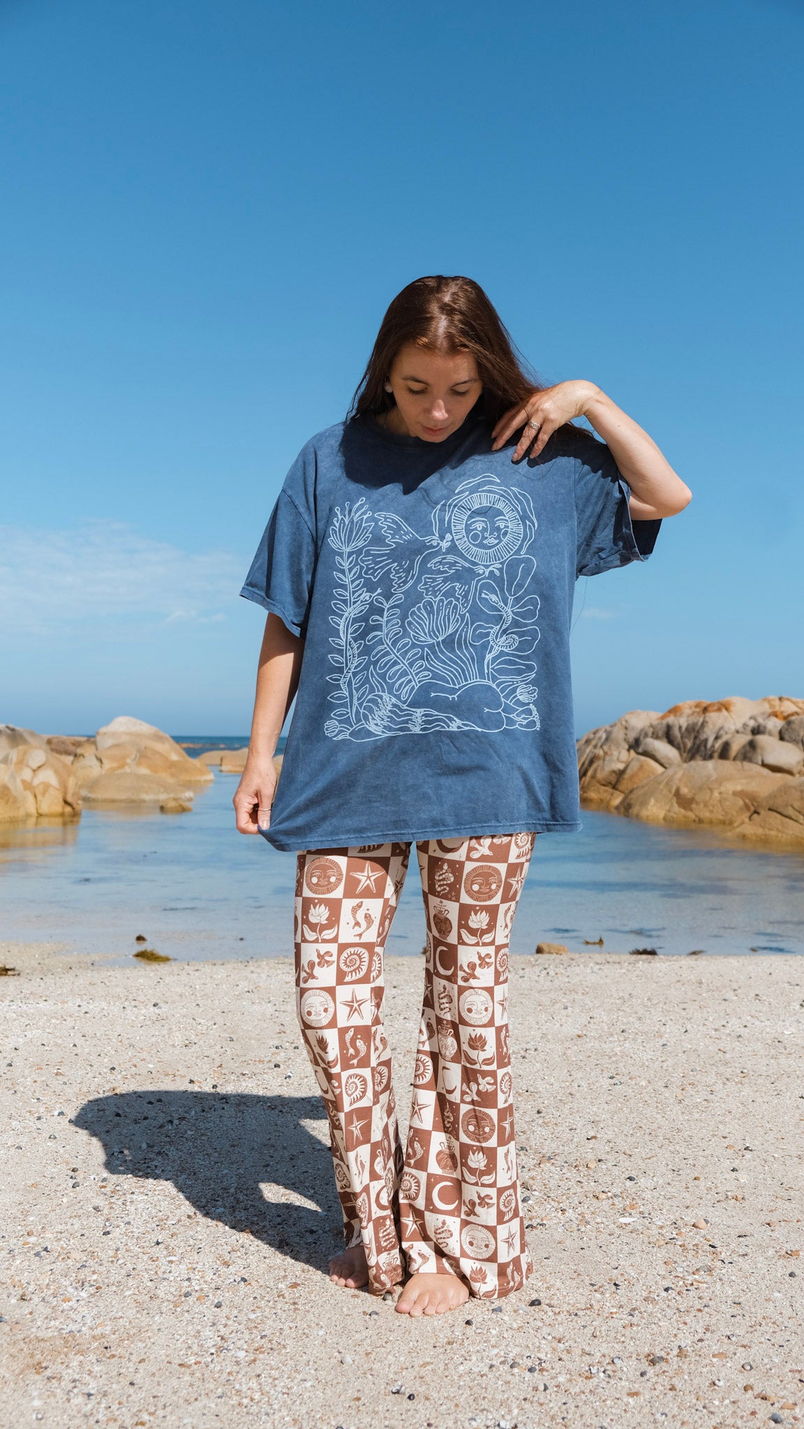You're True Nature T-shirt - Indigo stonewash