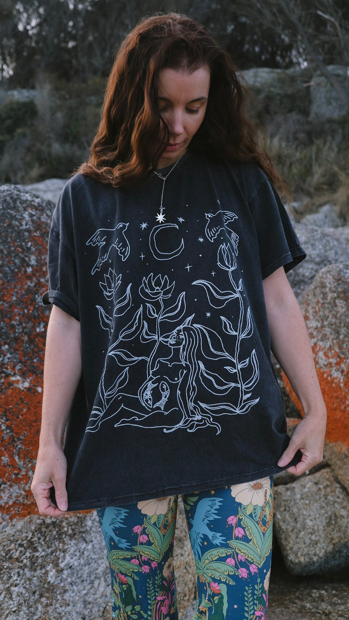 Guardians T-shirt - Black Stonewash