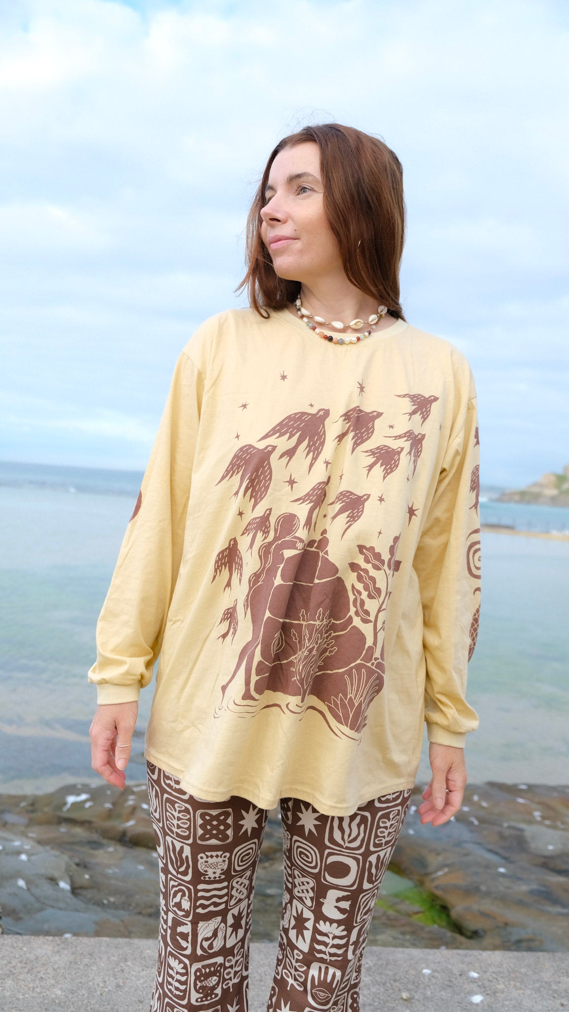 Pilbara Long Sleeve T-shirt - Caramel