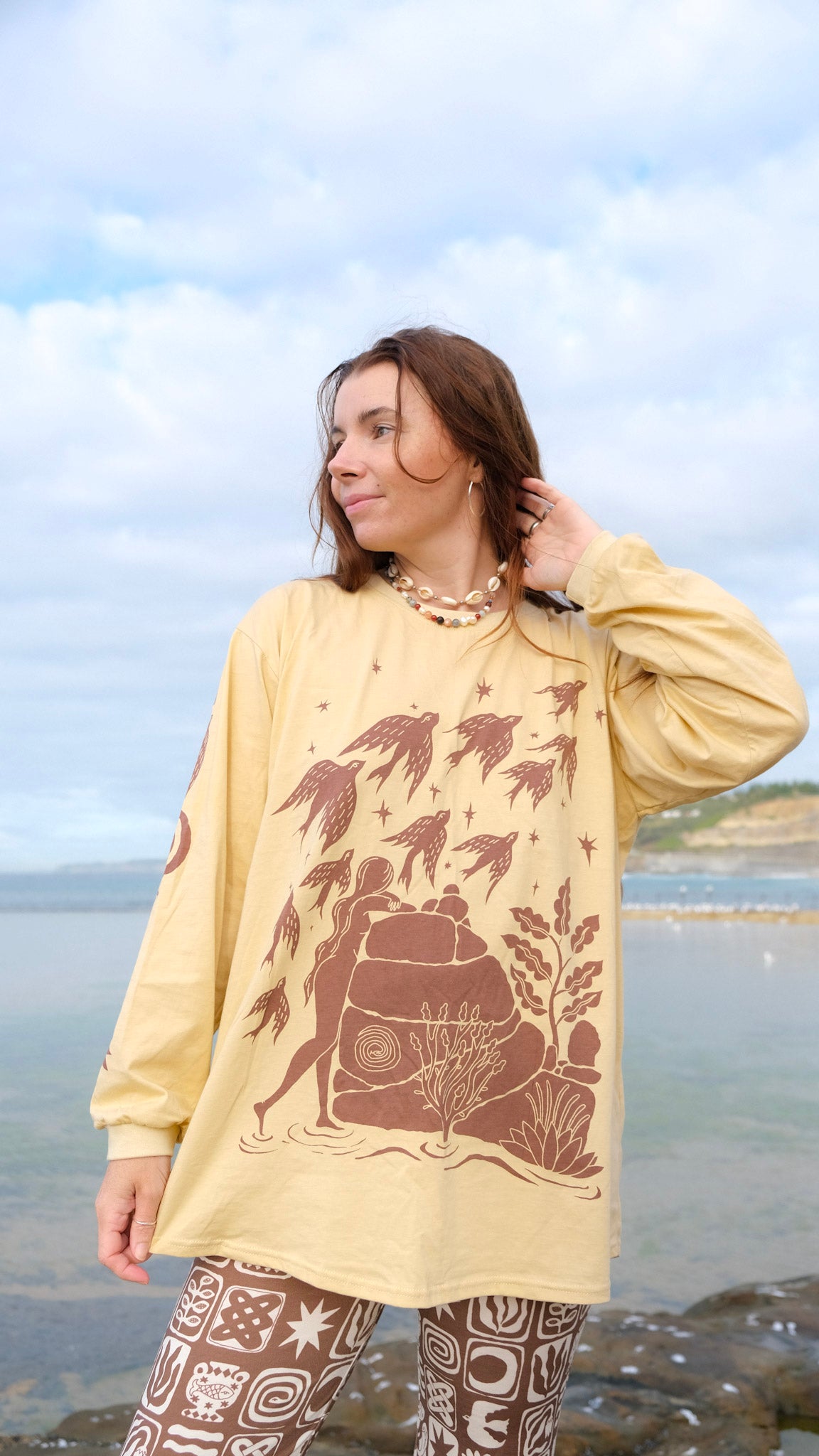 Pilbara Long Sleeve T-shirt - Caramel