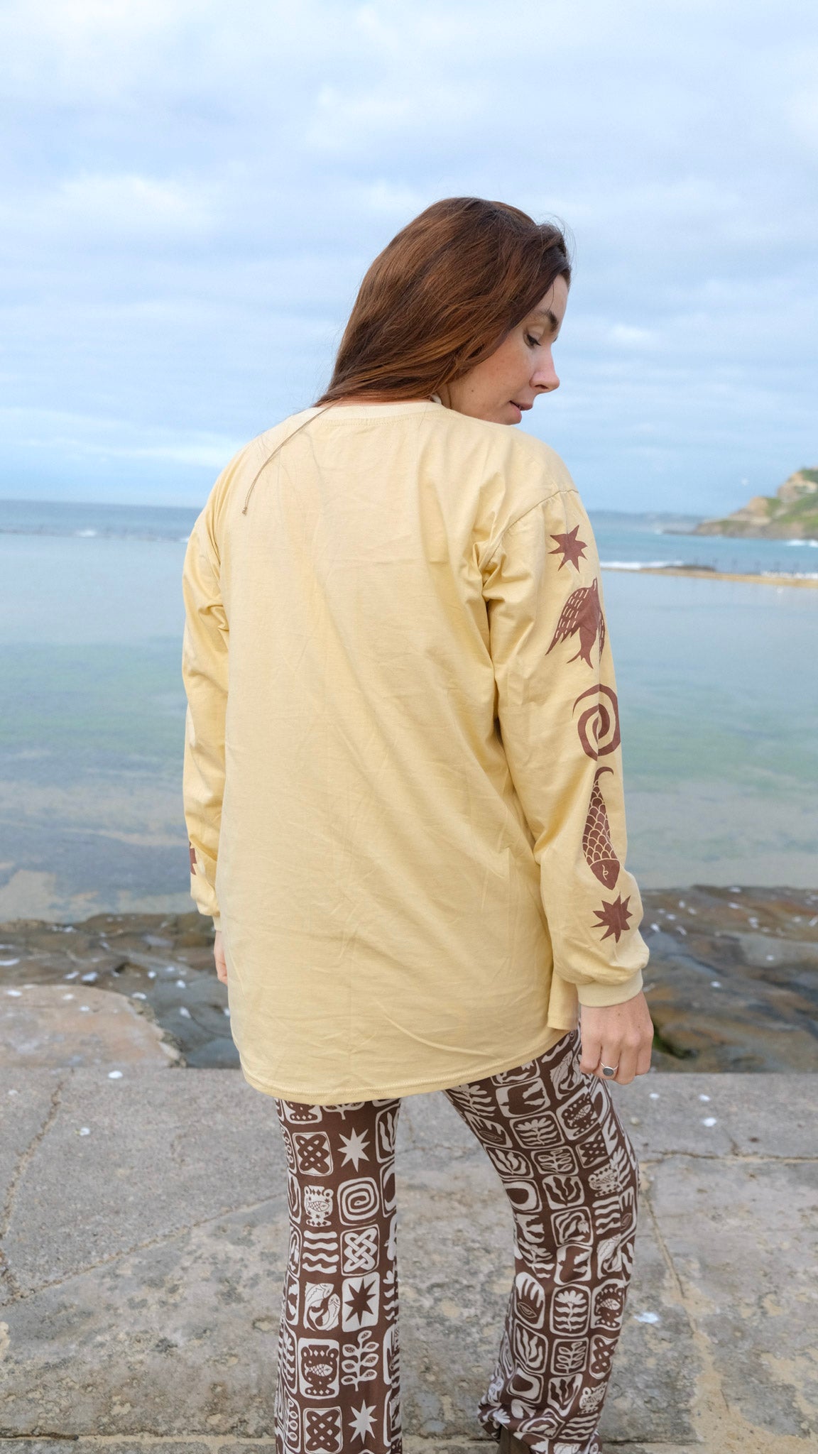 Pilbara Long Sleeve T-shirt - Caramel