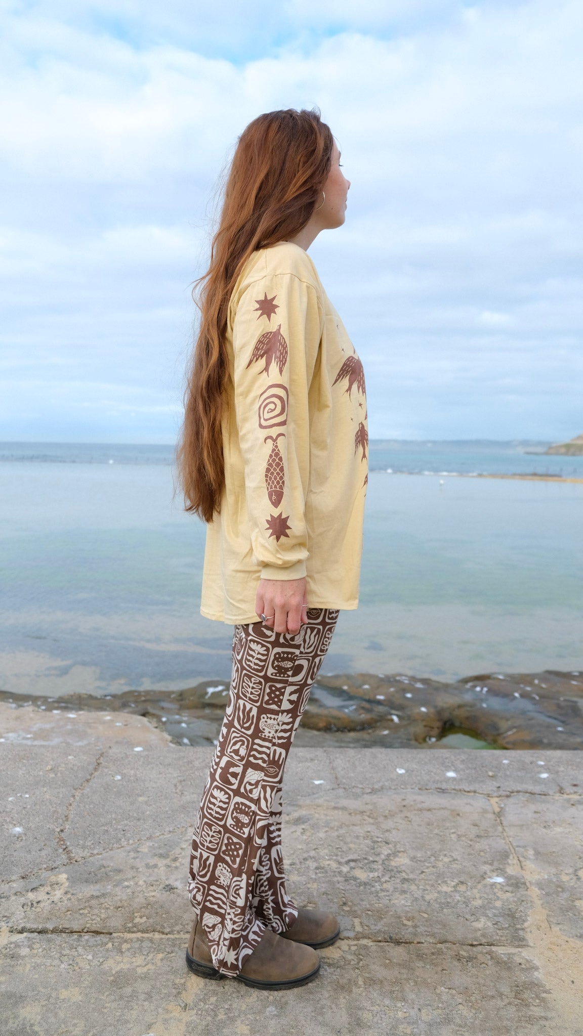 Pilbara Long Sleeve T-shirt - Caramel