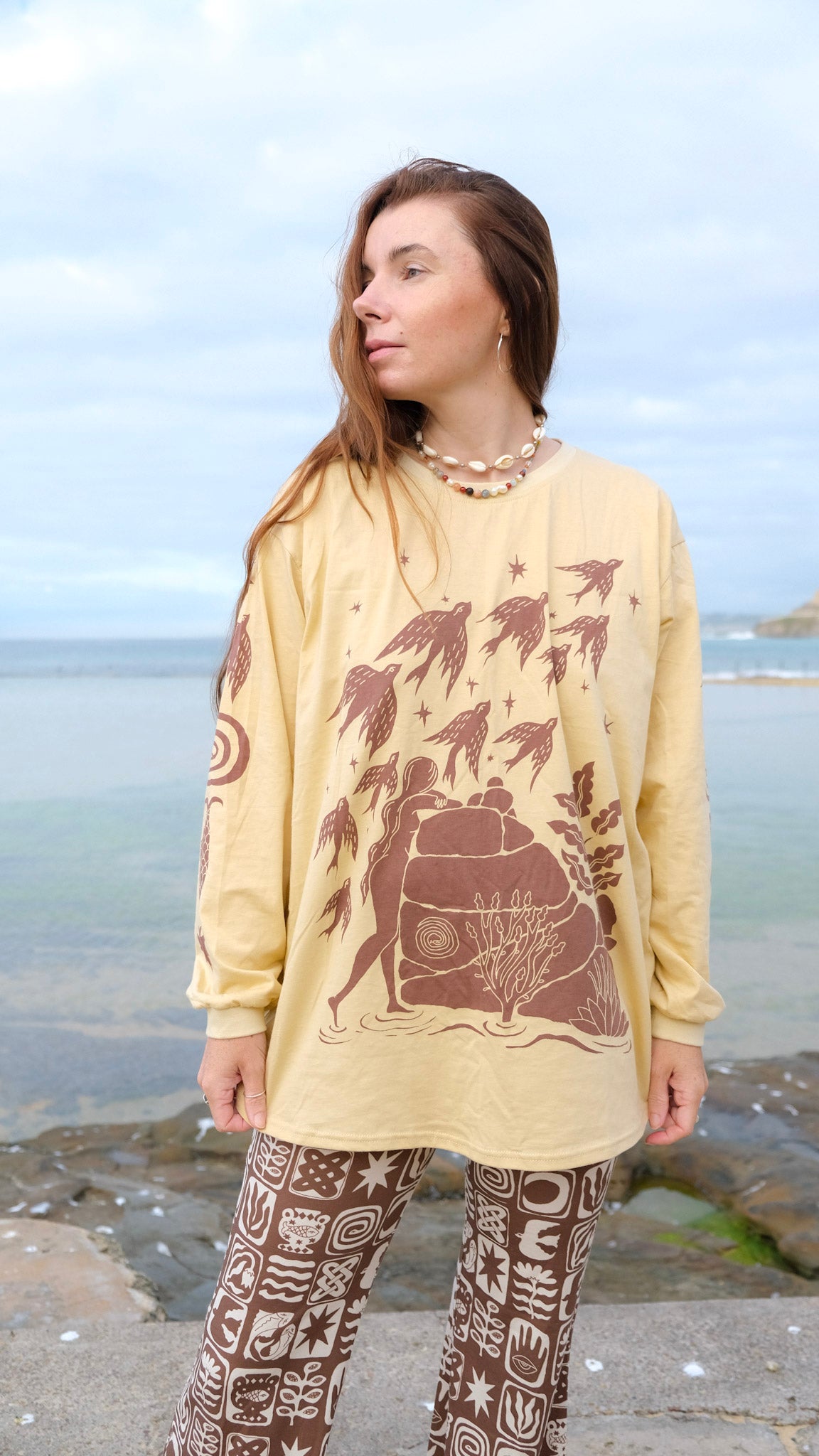 Pilbara Long Sleeve T-shirt - Caramel