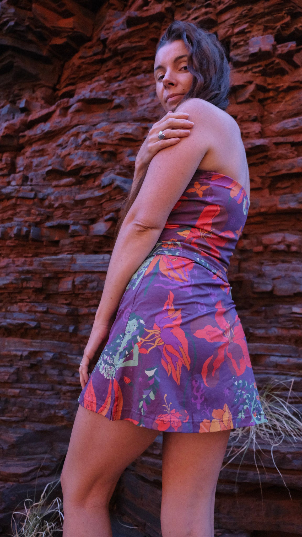 Plum Mermaid - Skort