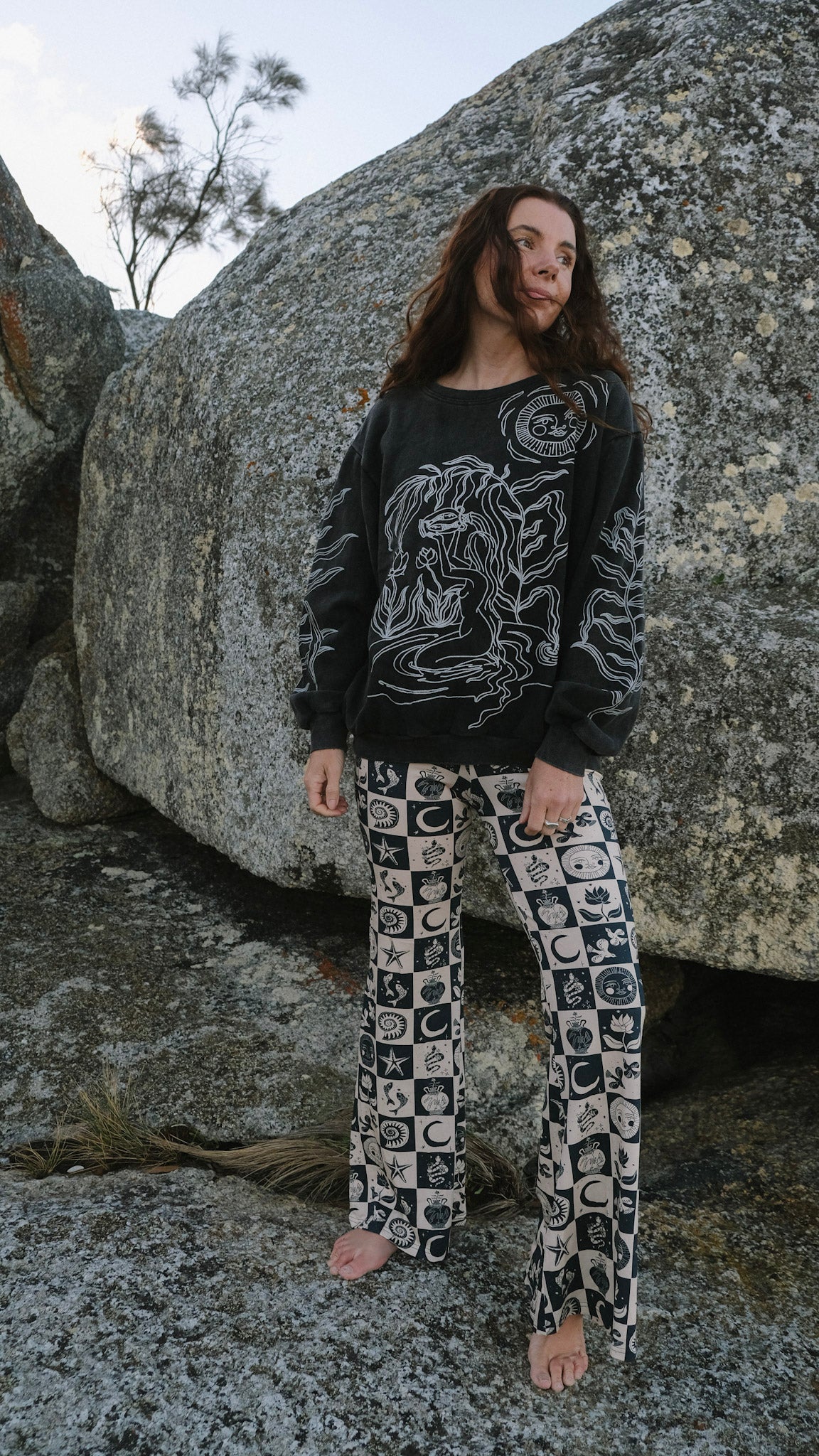Water Bearer Jumper - Black Stonewash