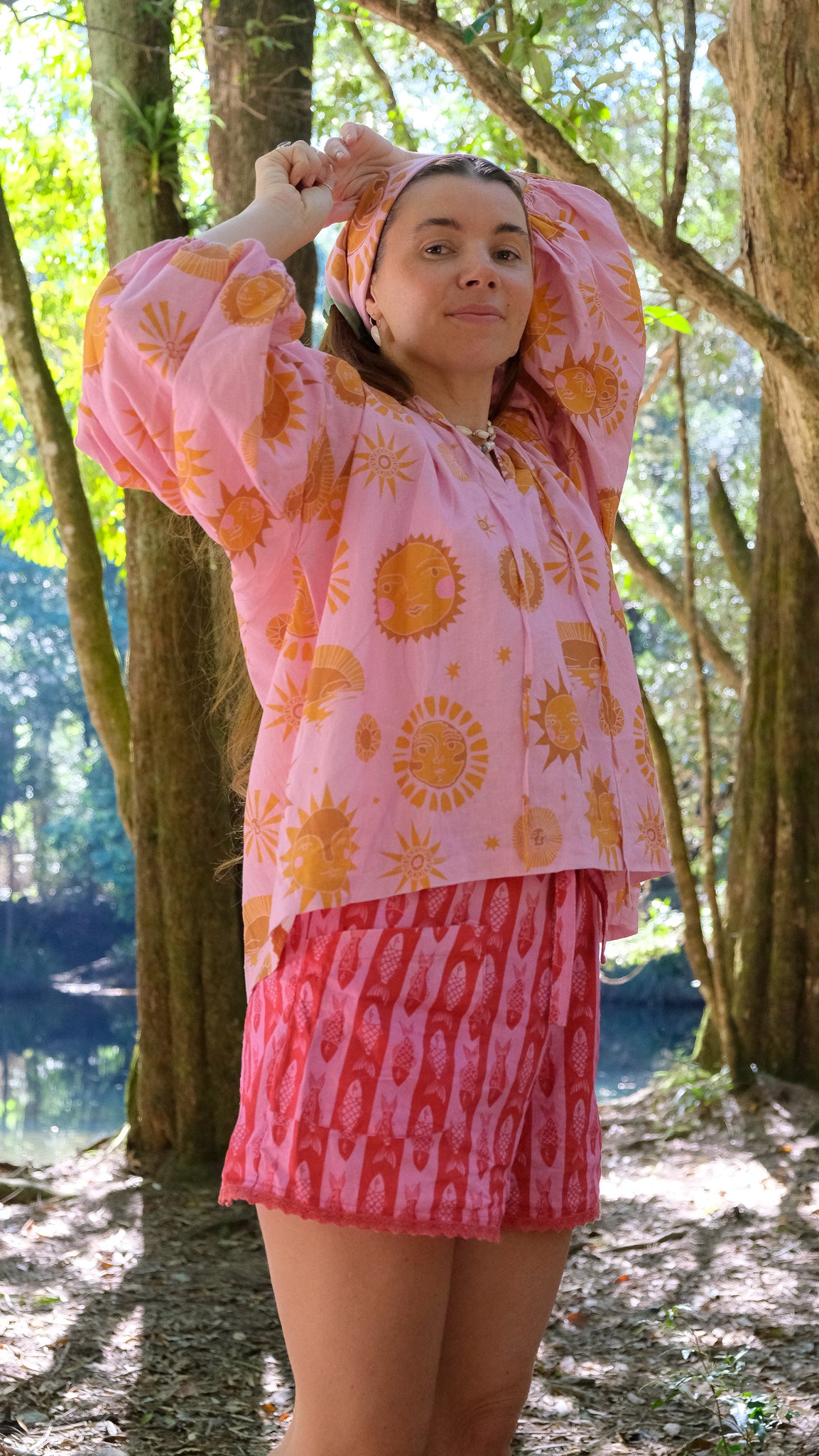 Culottes - Pink Fish Stripe
