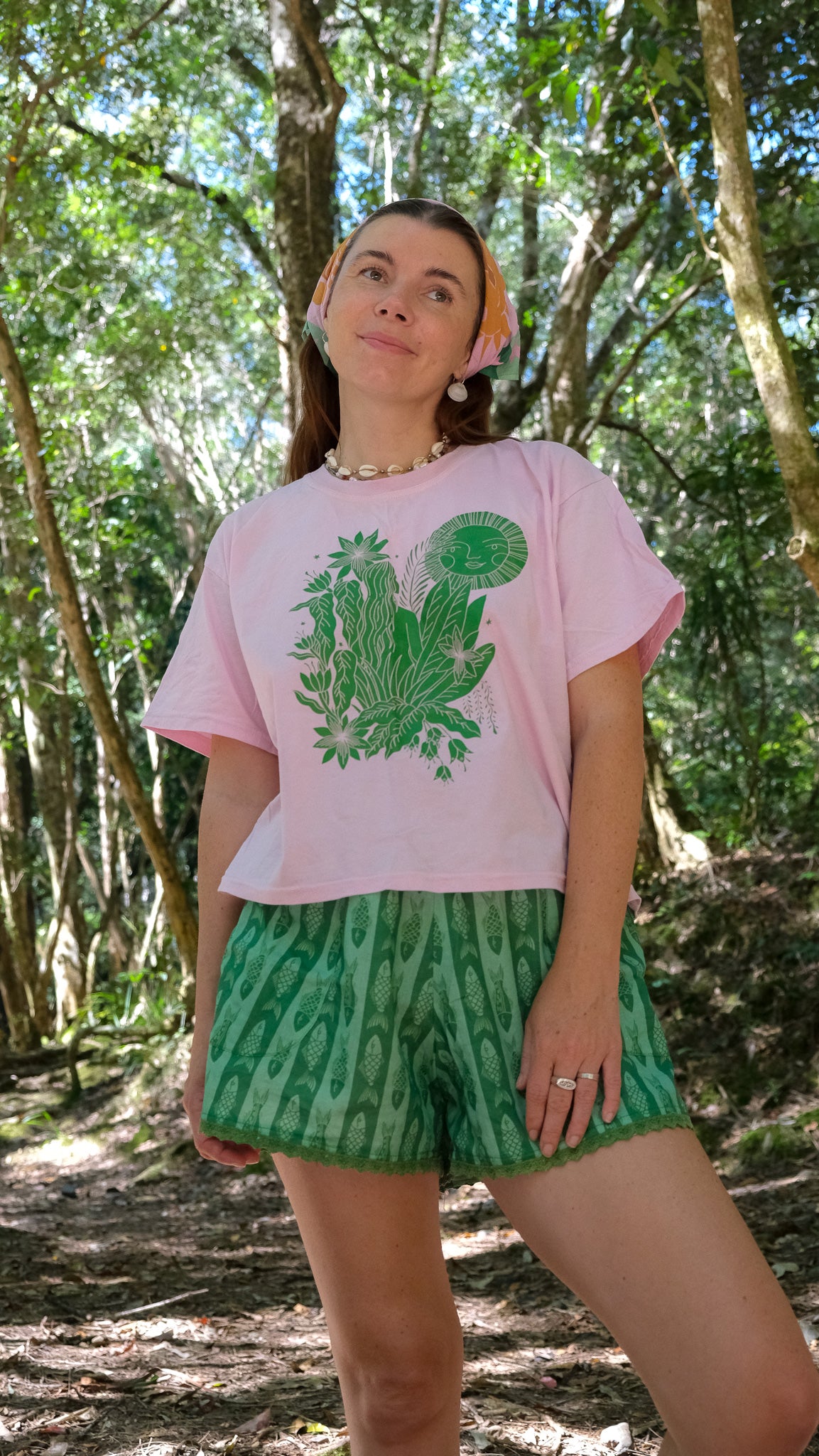 Culottes - Green Fish Stripe