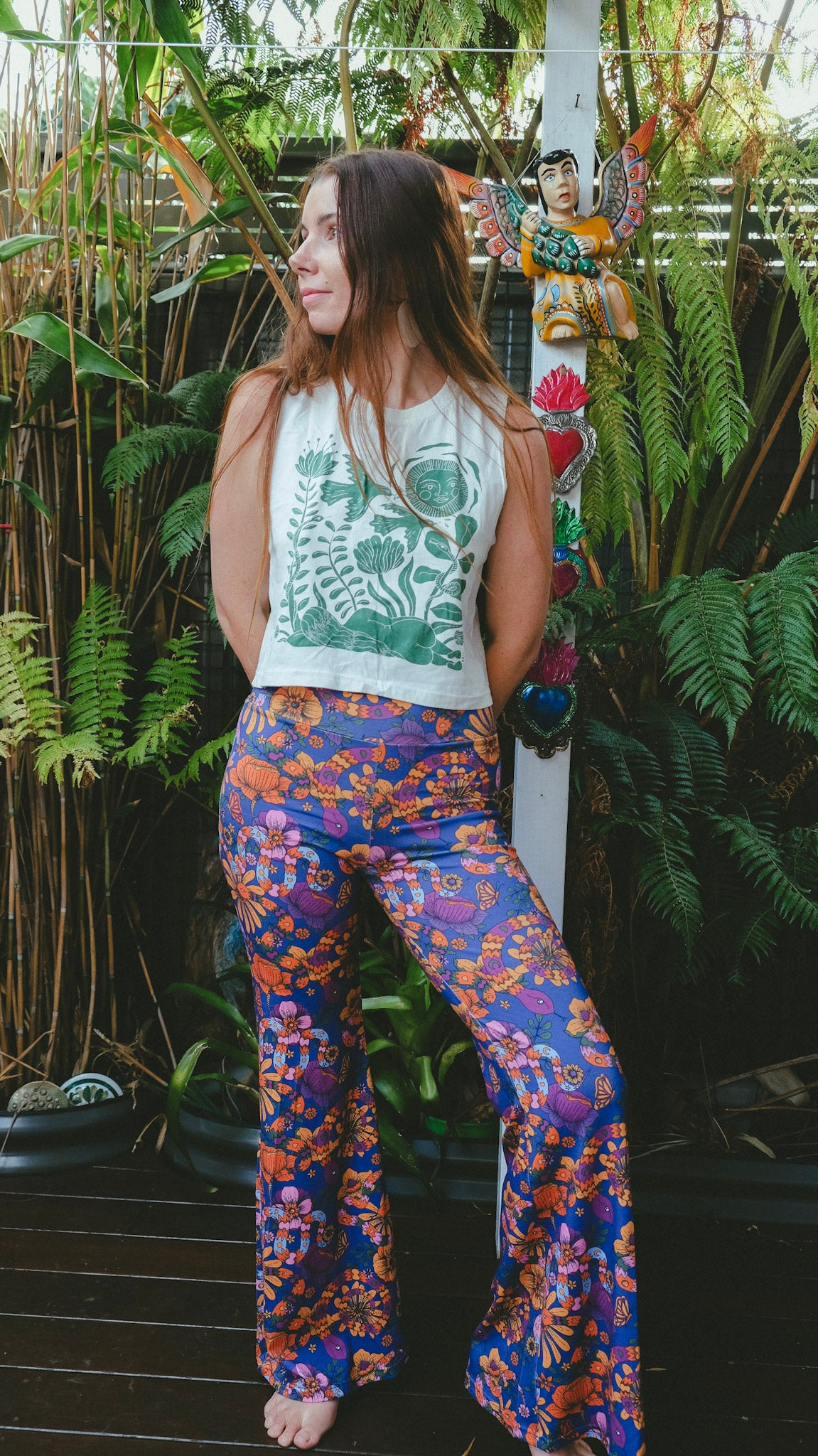Sleeveless Crop Tee - Natural White - You're True Nature