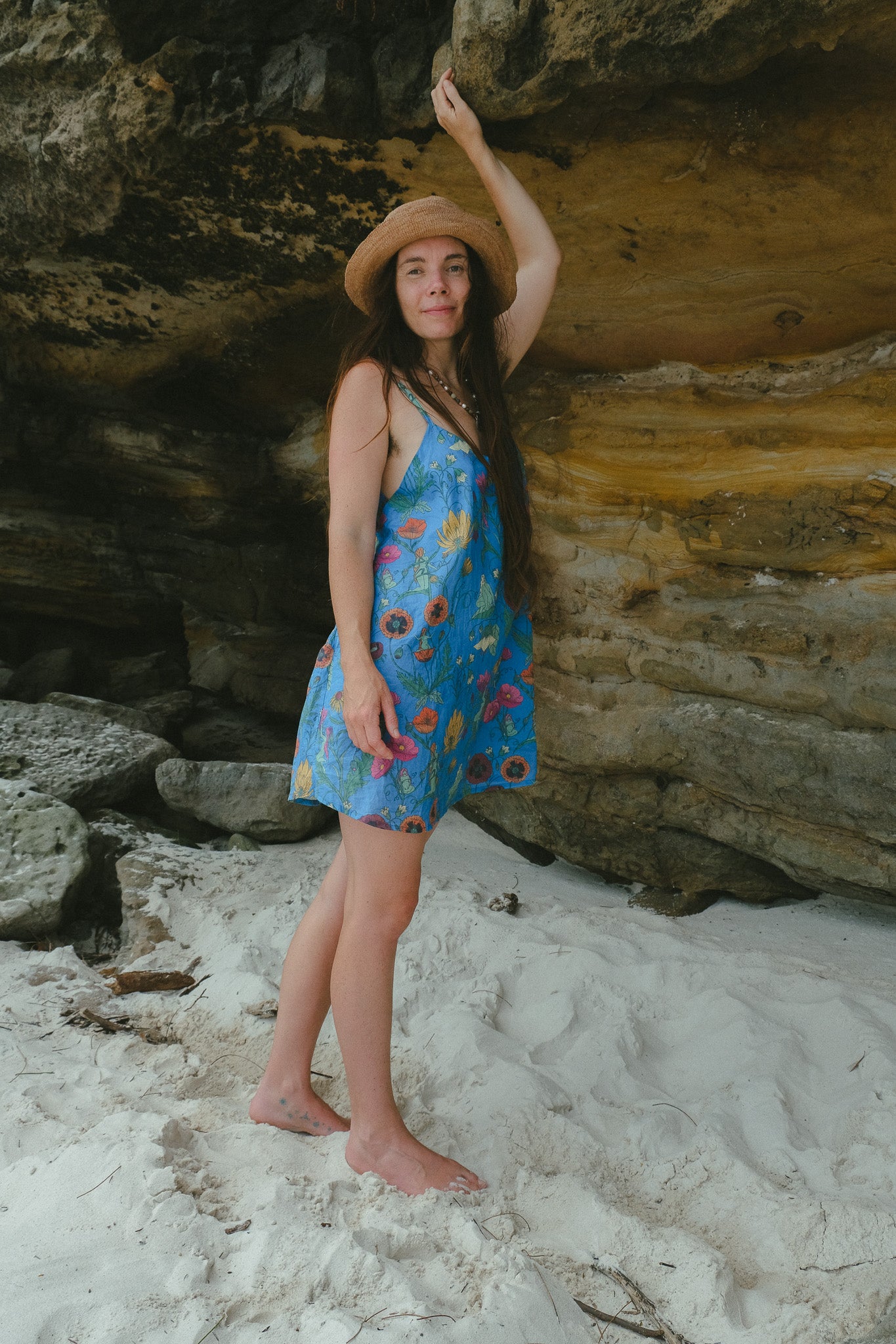 Lucia Mini Dress - Nymphs - Azure