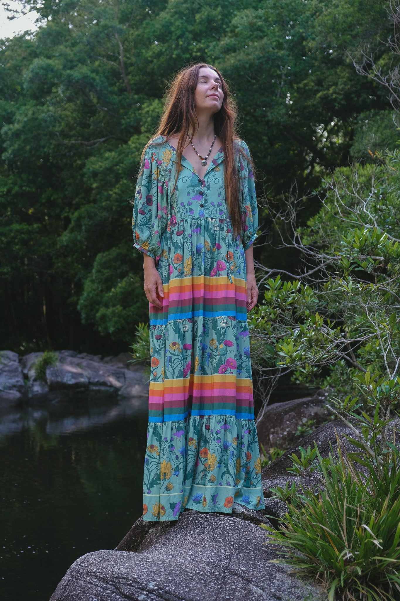 Frida Maxi Dress - Nymphs - Sage