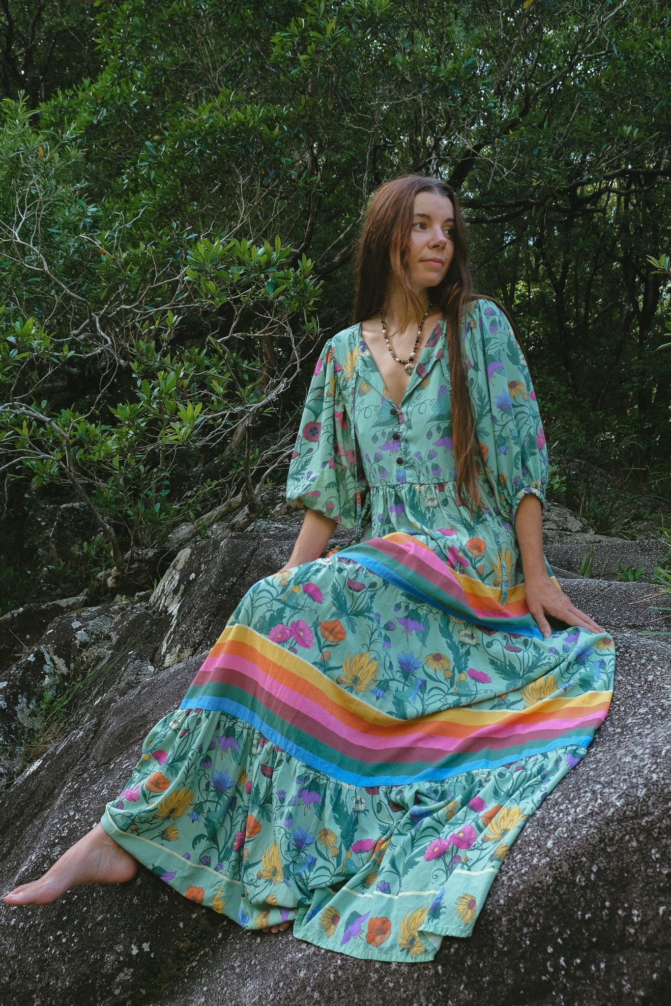 Frida Maxi Dress - Nymphs - Sage