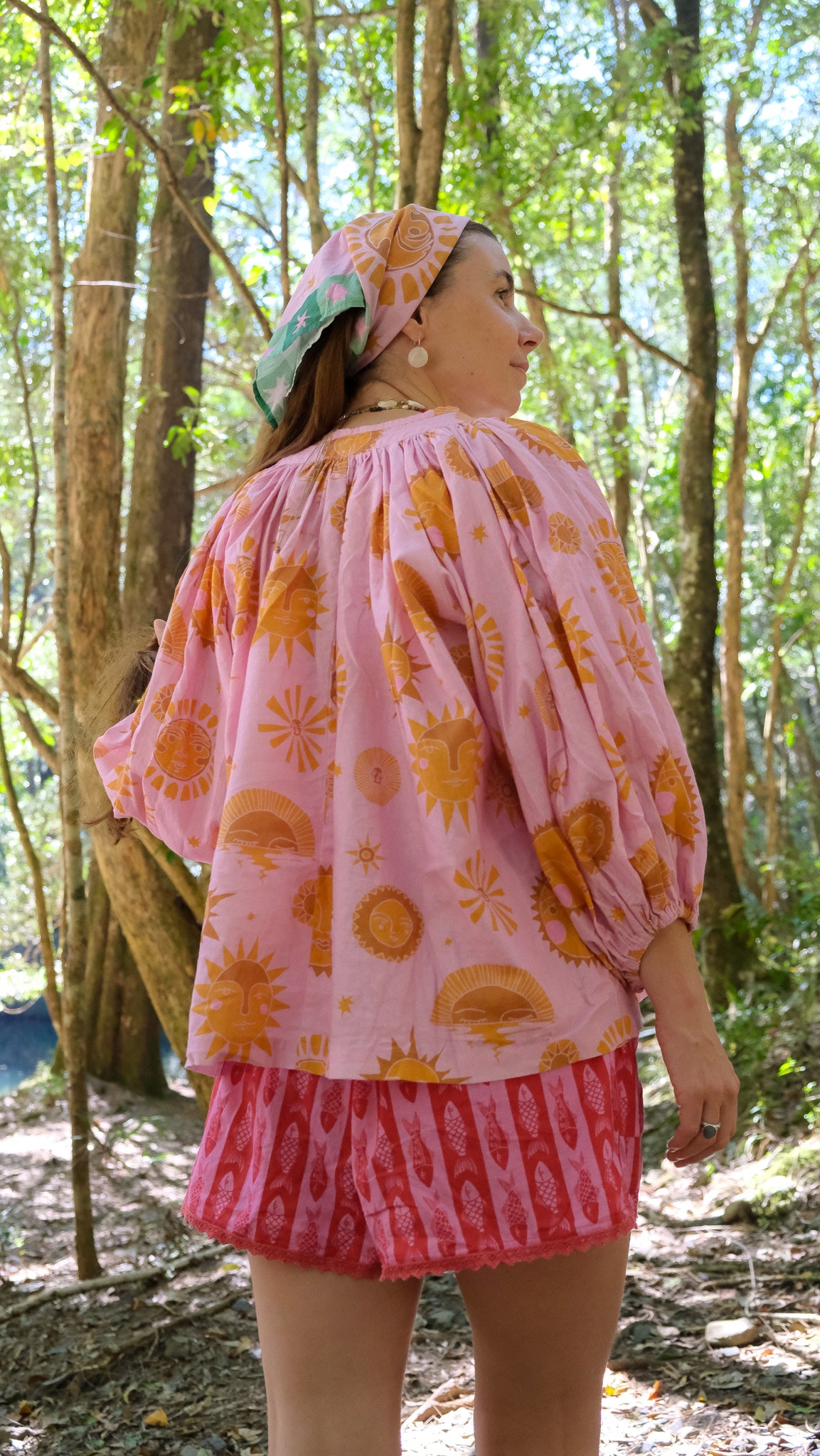 Artist's Smock - Pink Sun