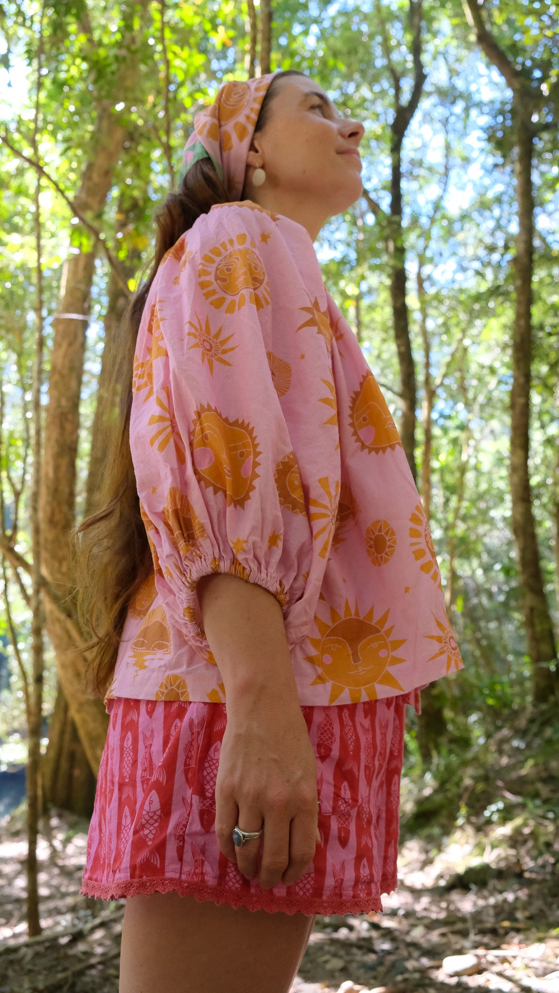Artist's Smock - Pink Sun