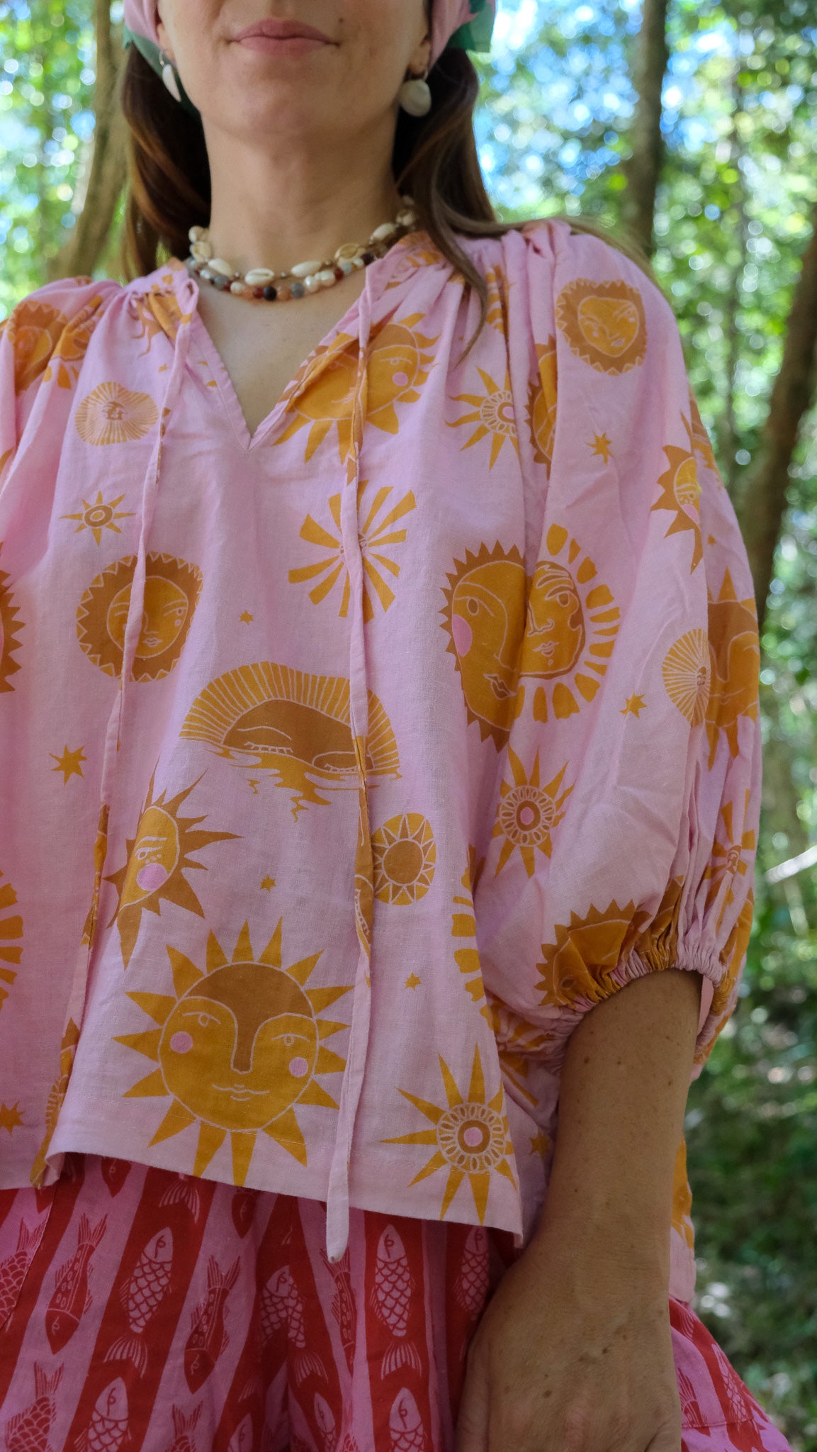 Artist's Smock - Pink Sun