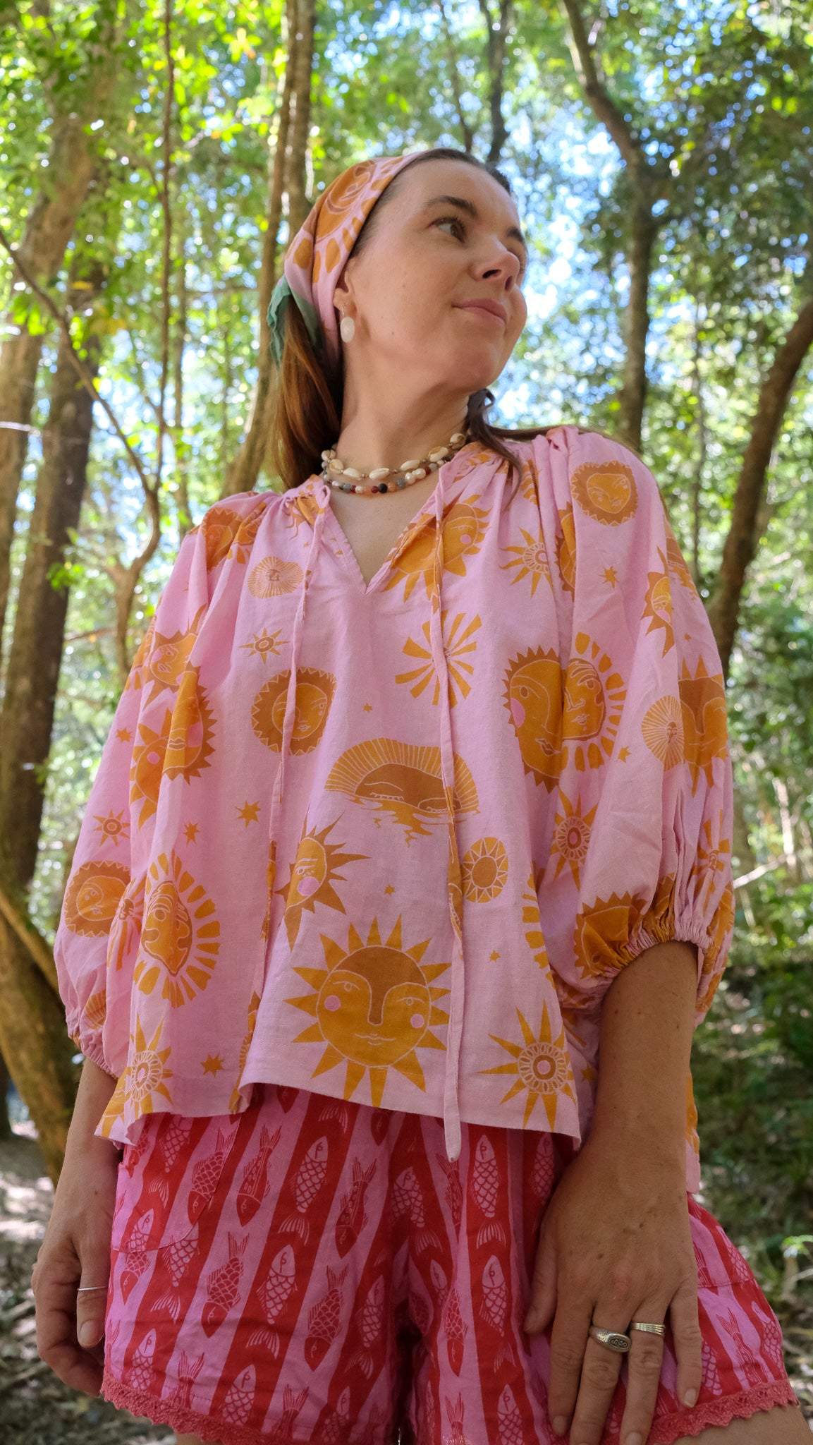 Artist's Smock - Pink Sun