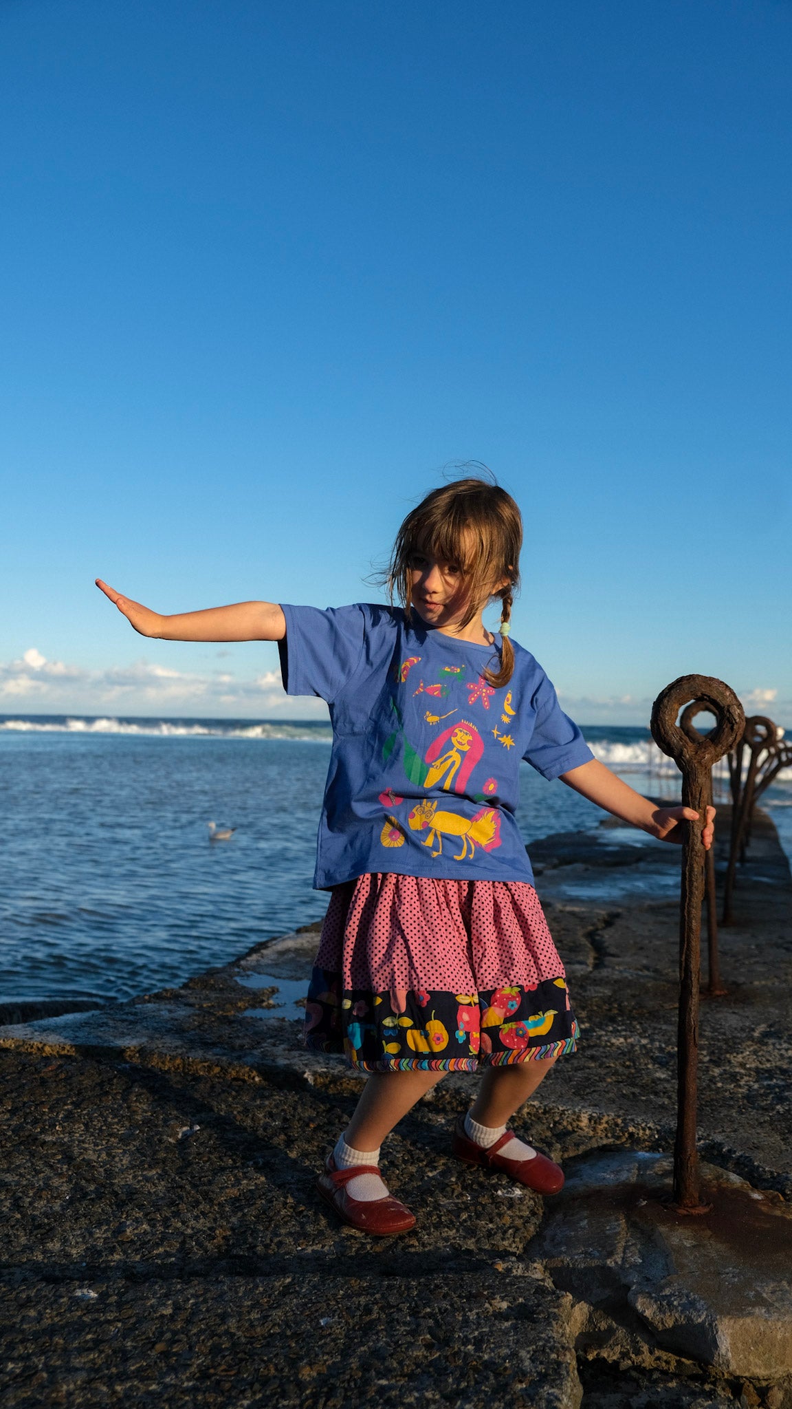 KIDS Queens Oversized T-shirt - Cobalt