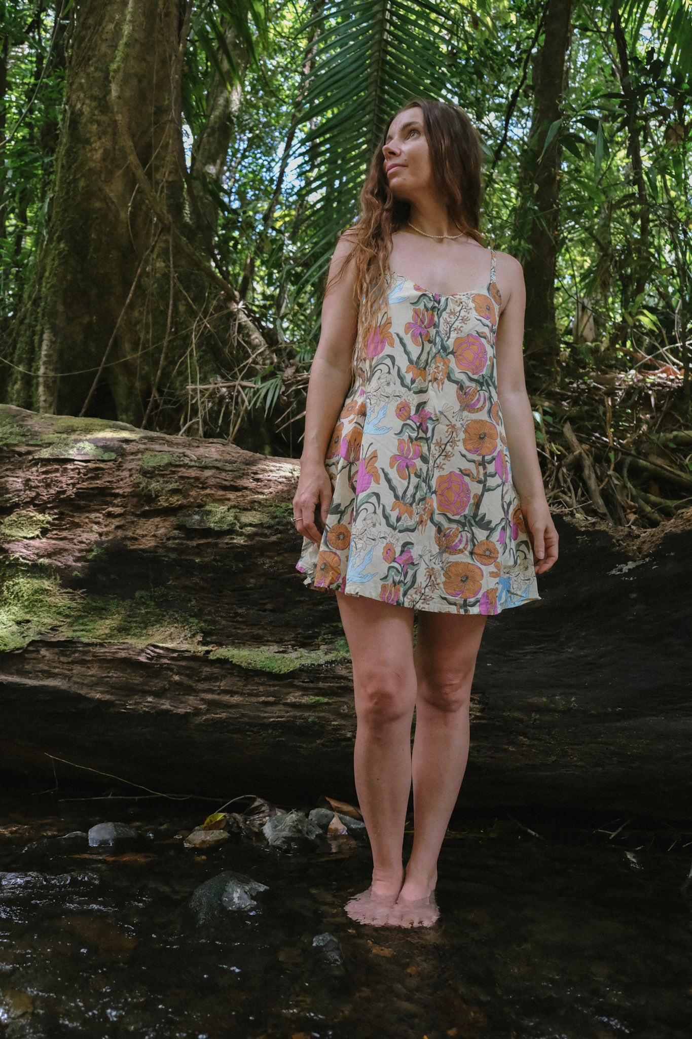 Lucia Mini Dress - Witch's Garden - Creamy