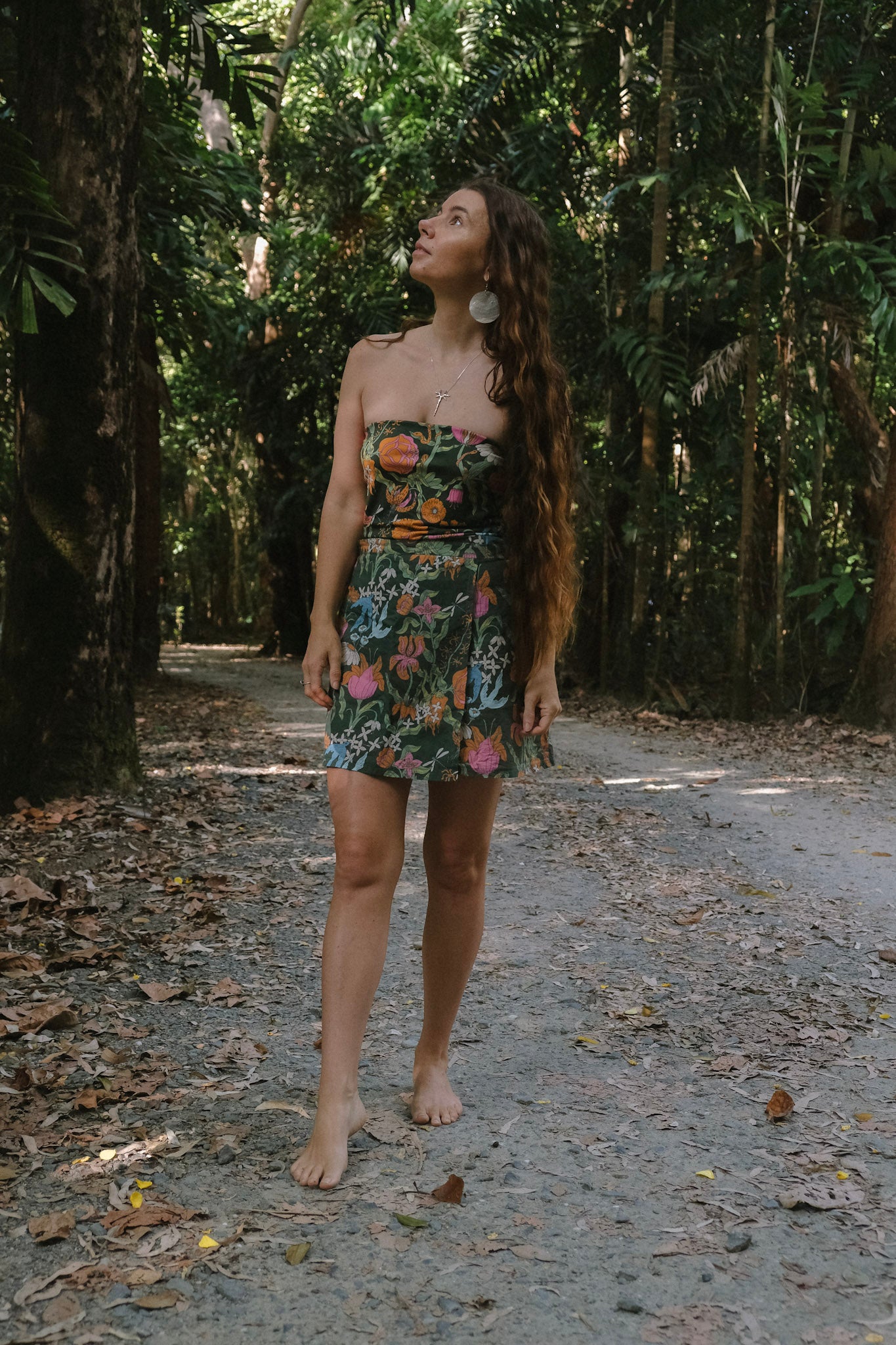 Tube Top - Witch's Garden - Forest Green
