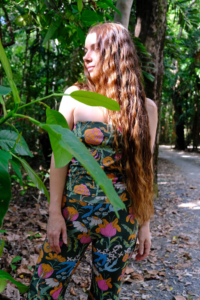 Tube Top - Witch's Garden - Forest Green