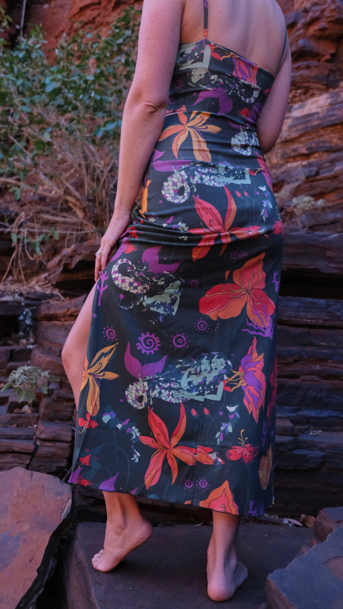 V-Neck Singlet - Forest Mermaids