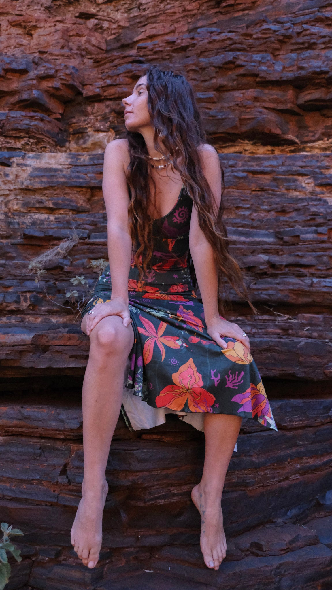 V-Neck Singlet - Forest Mermaids