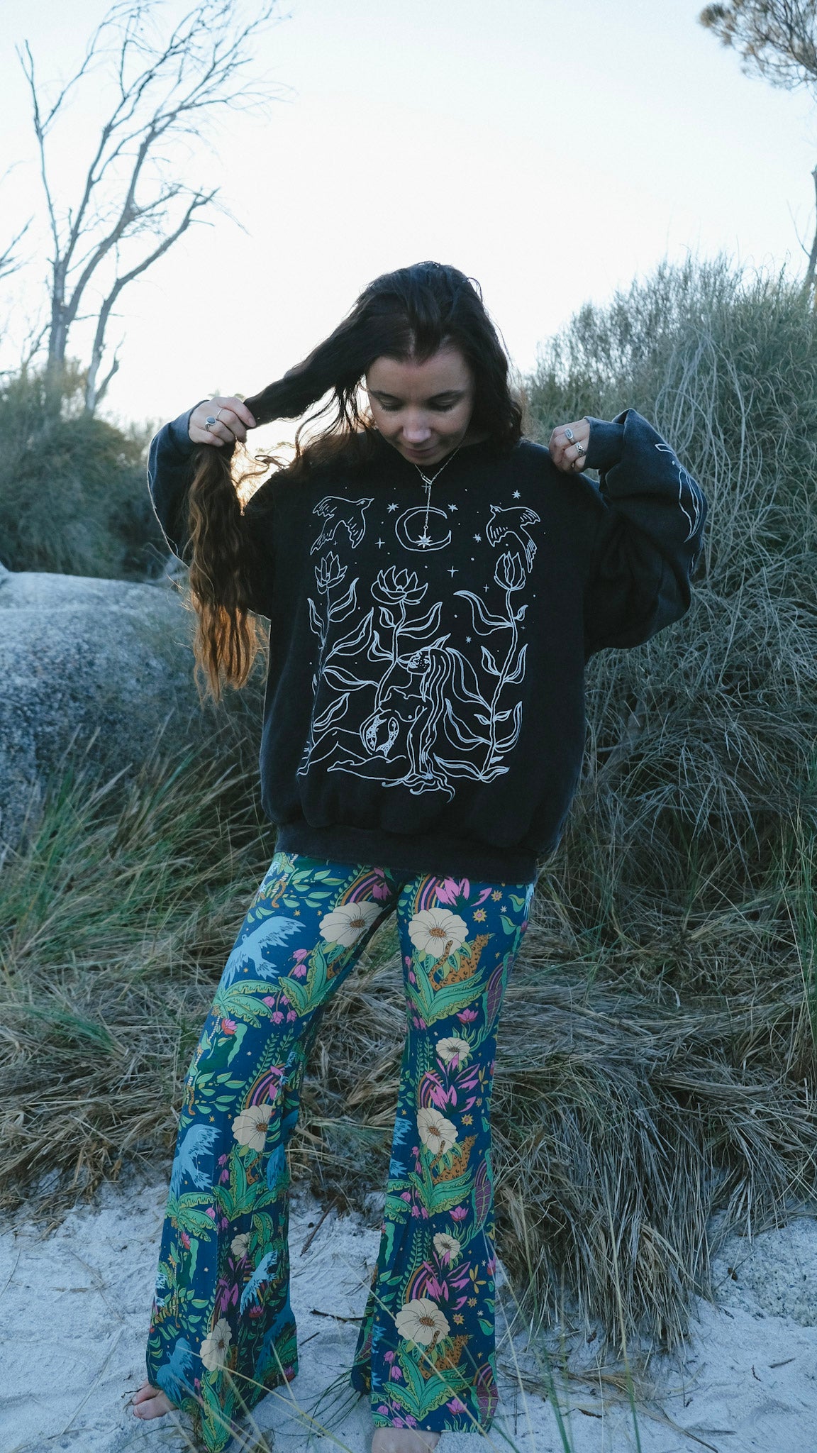 Guardians Jumper - Black Stonewash