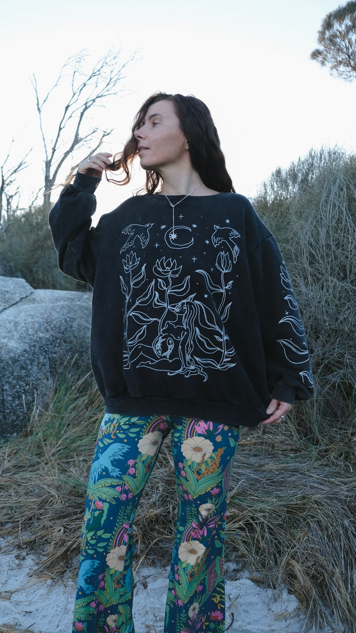 Guardians Jumper - Black Stonewash