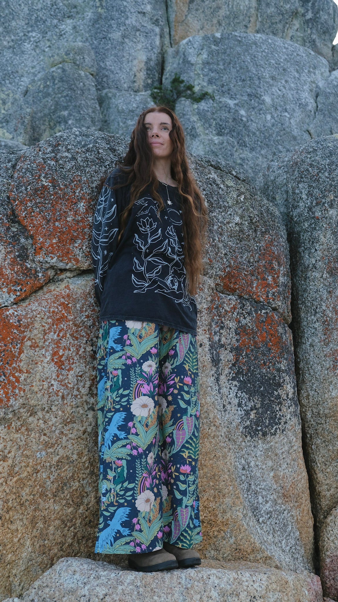 Guardians Long Sleeve T-shirt - Black Stonewash