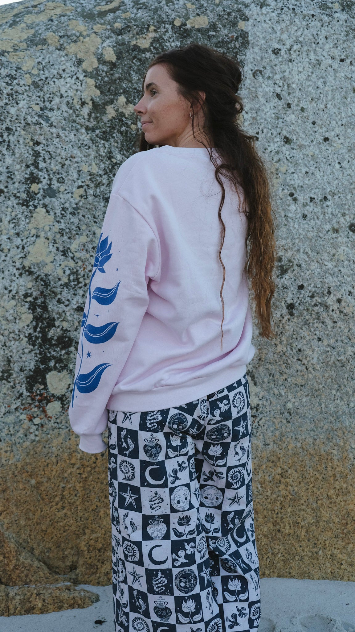 Guardians Jumper - Baby Pink and Cobalt