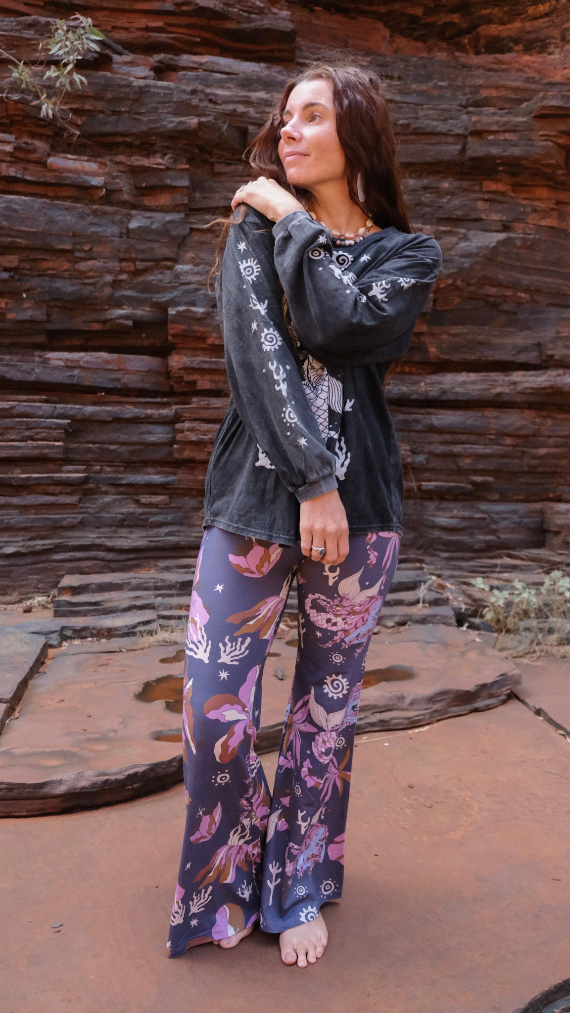 Long Flares - Indigo Mermaids