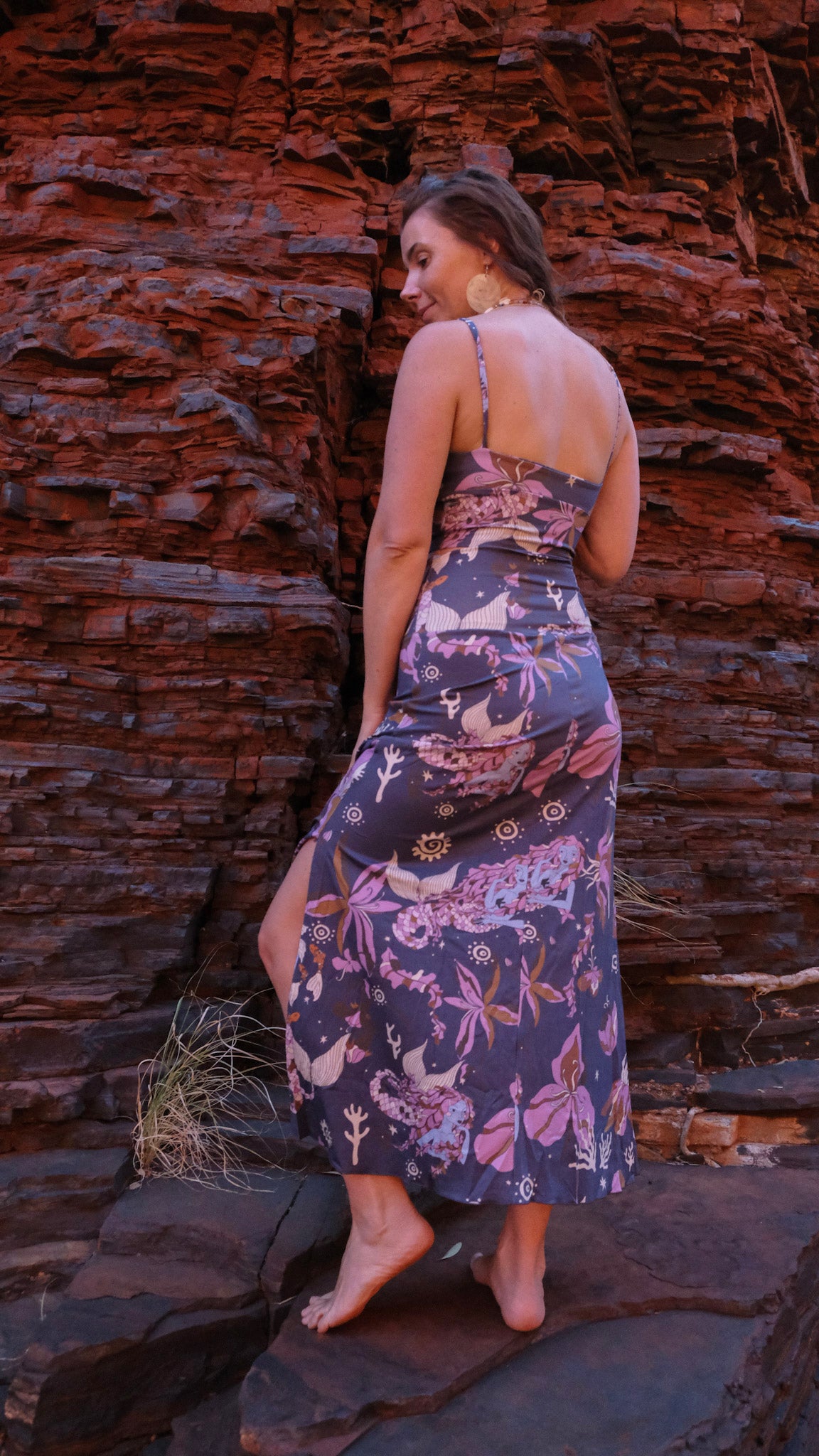 Indigo Mermaid - Split Skirt