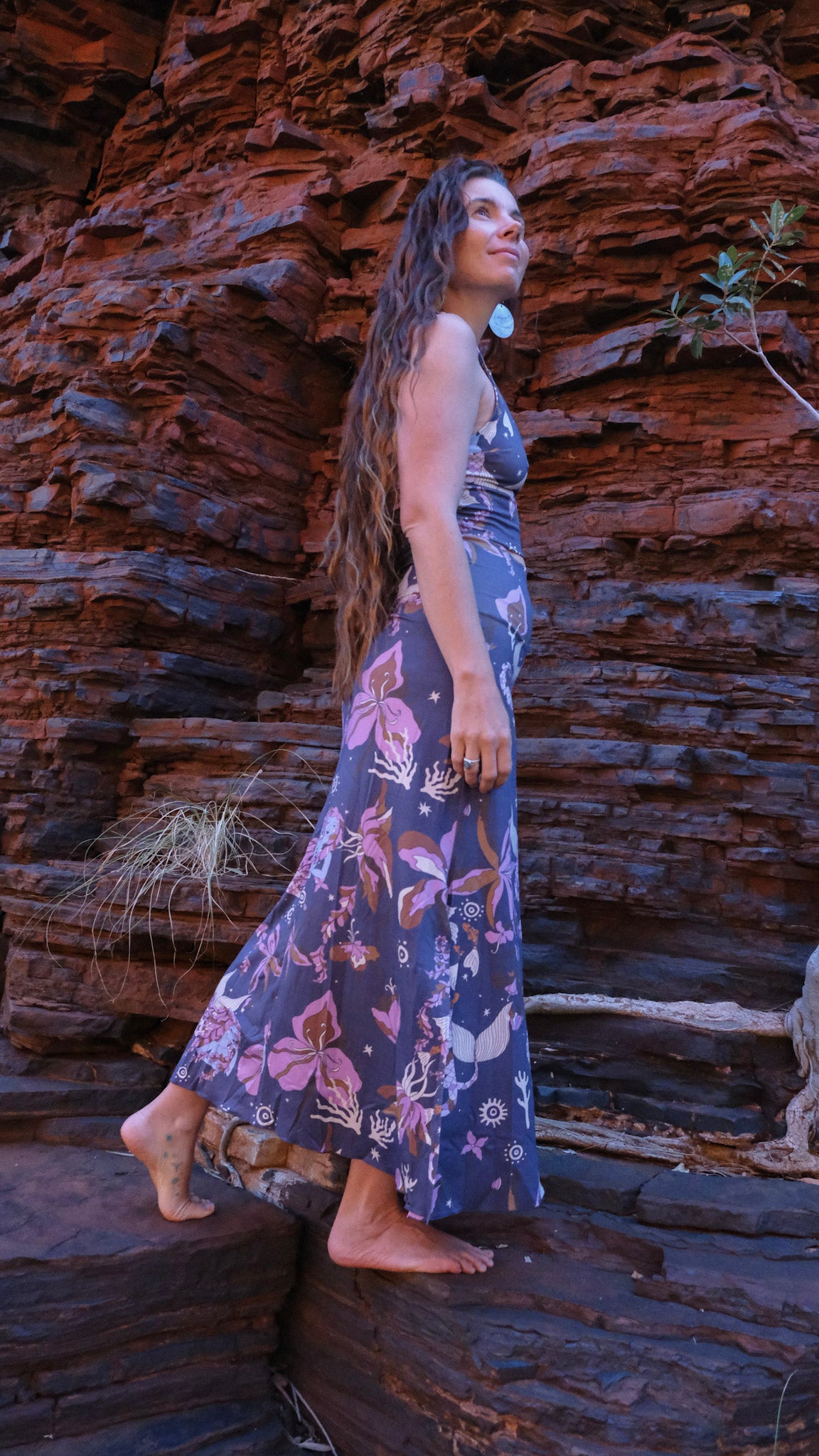 Indigo Mermaid - Split Skirt