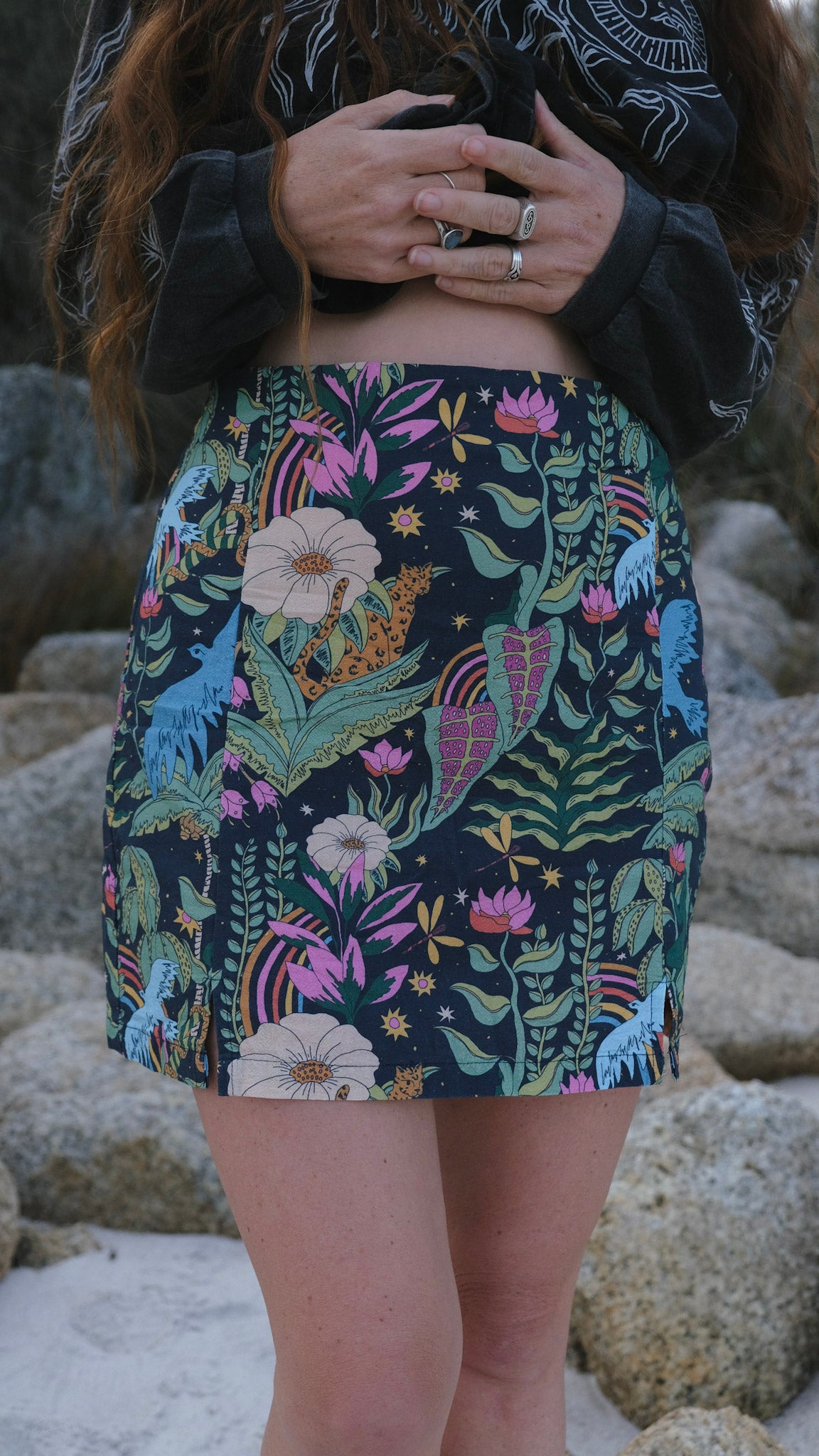 Night Jungle Mini Skirt