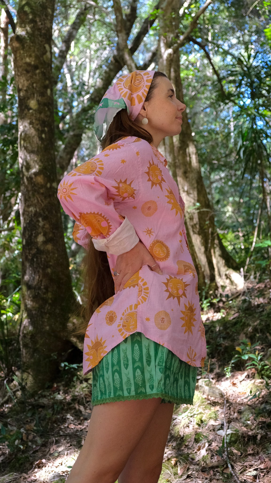 Muse Button Down - Pink Sun