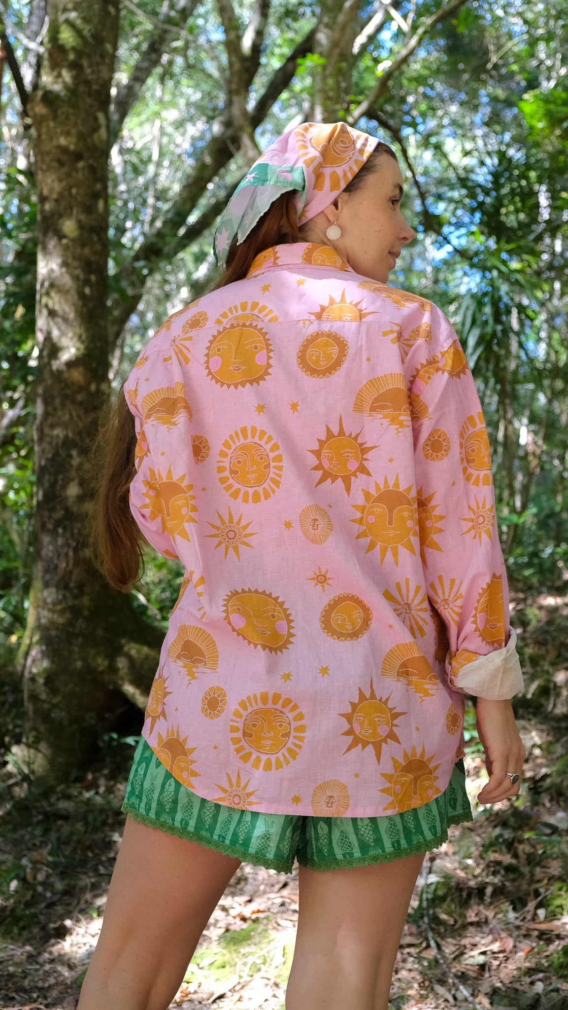 Muse Button Down - Pink Sun