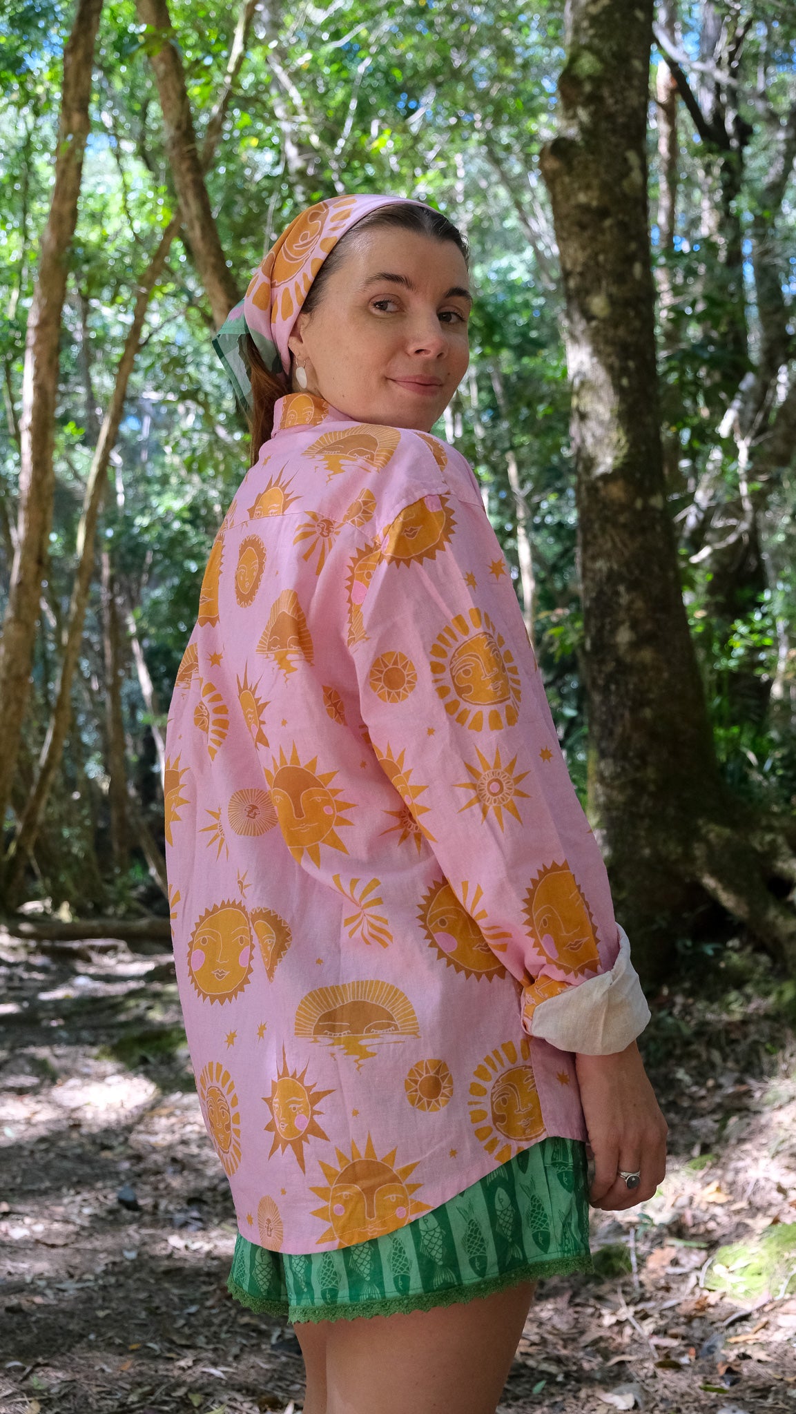 Muse Button Down - Pink Sun