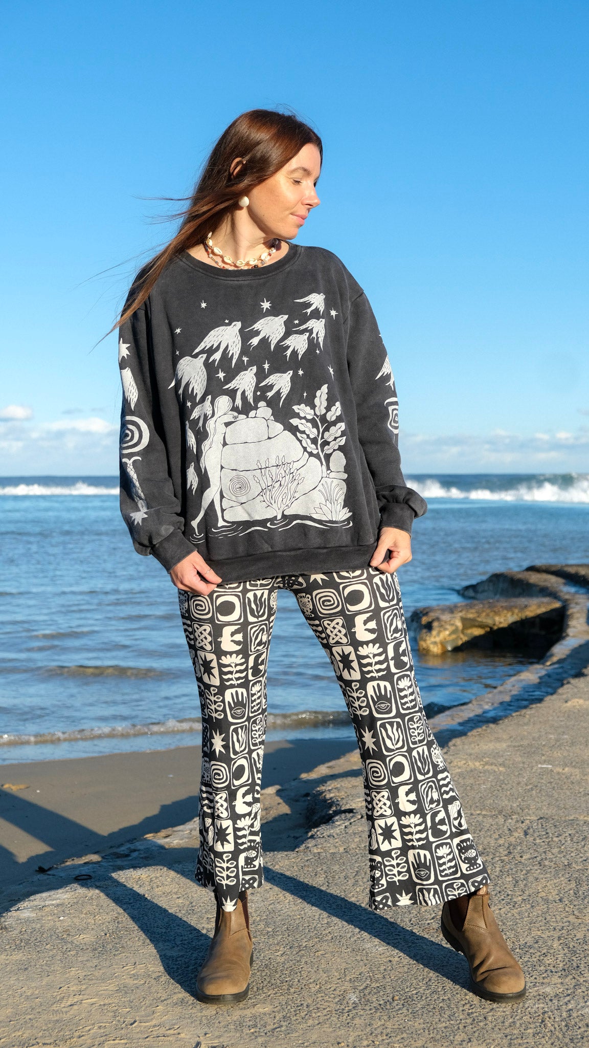 Pilbara Jumper - Black Stonewash