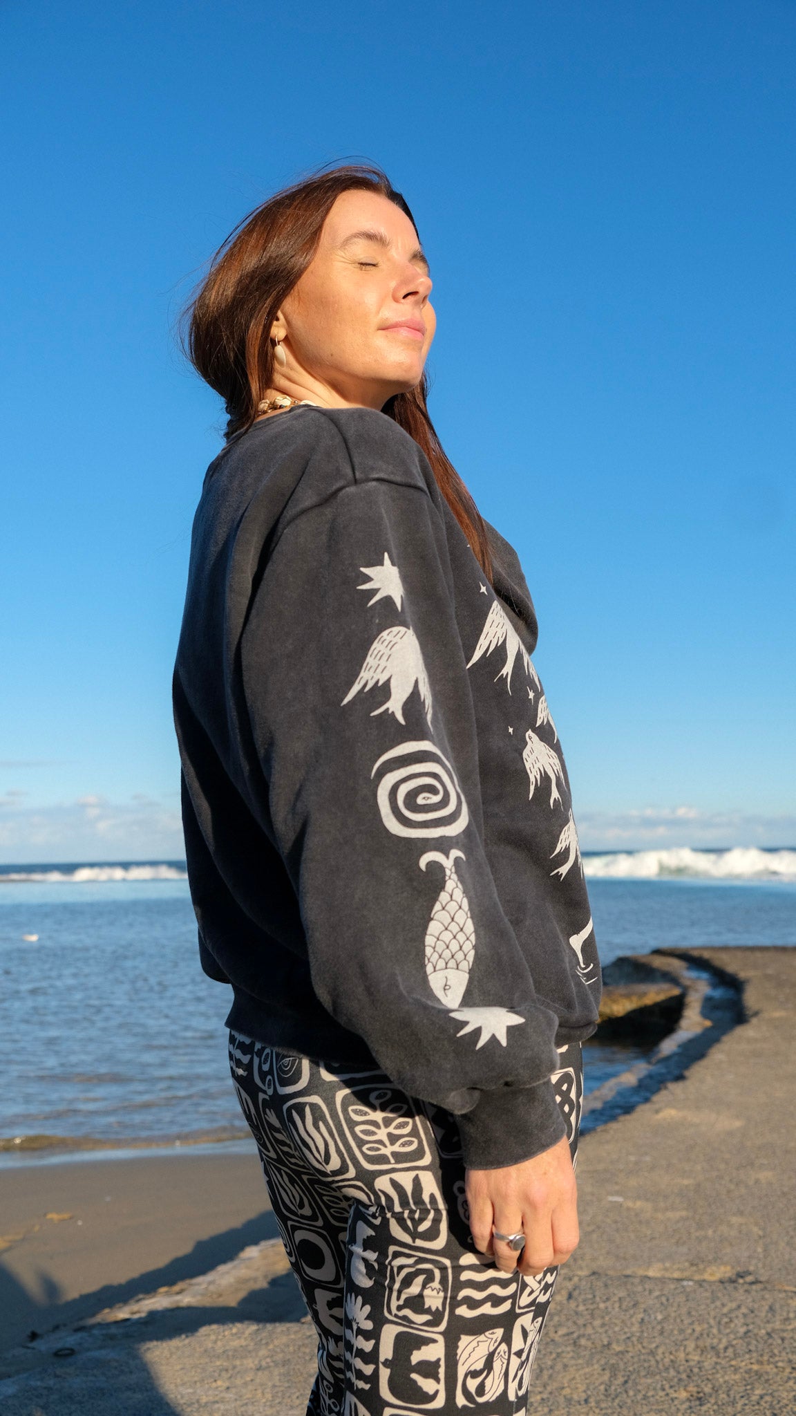Pilbara Jumper - Black Stonewash
