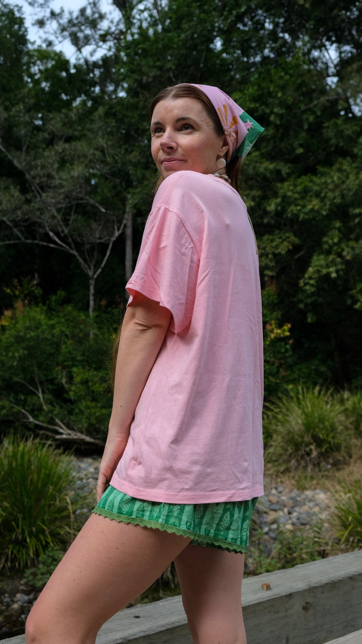 Pink Sun Oversized Tshirt