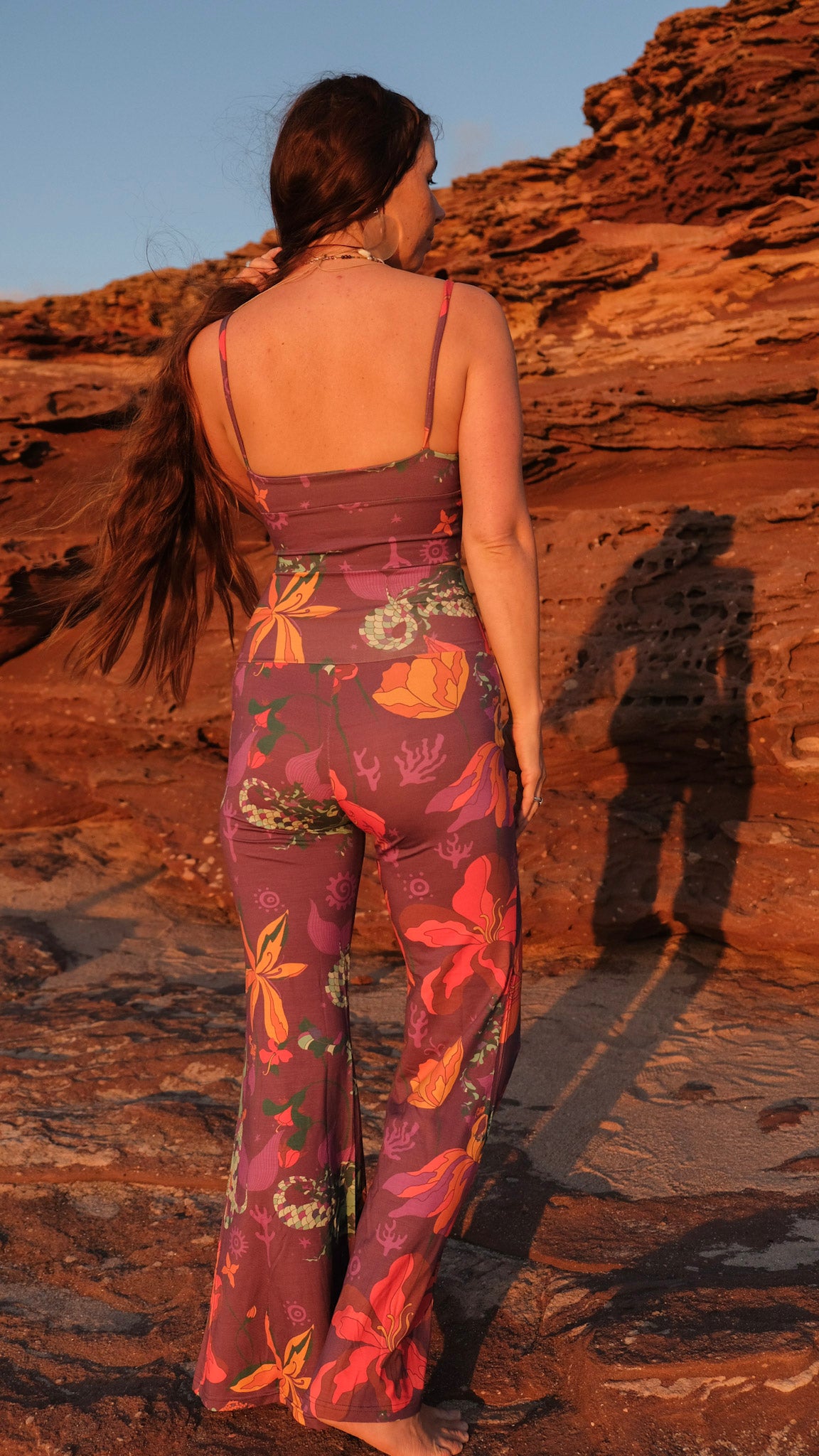 Long Flares - Plum Mermaids