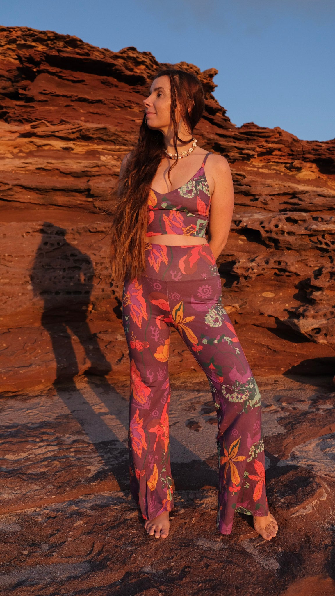 Long Flares - Plum Mermaids