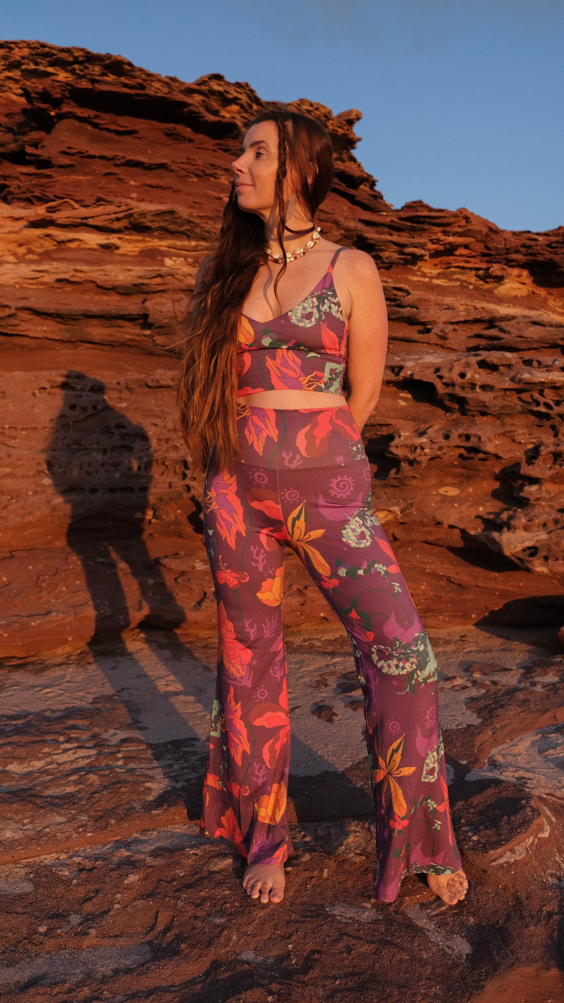 Long Flares - Plum Mermaids