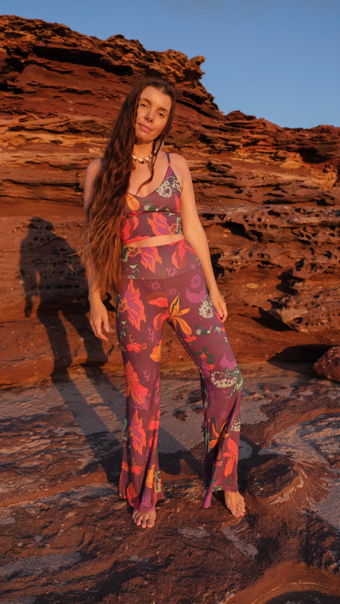 Long Flares - Plum Mermaids