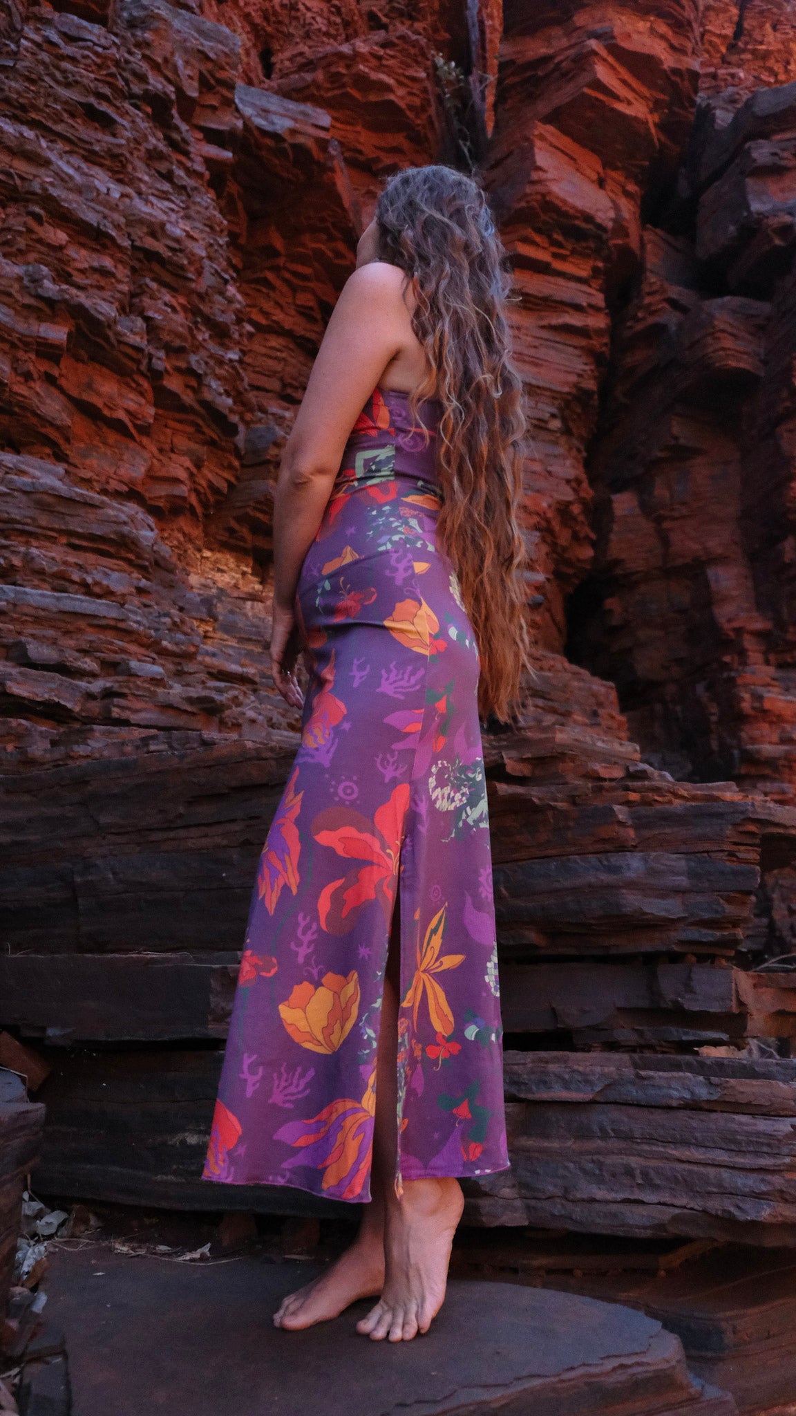 Plum Mermaid - Split Skirt