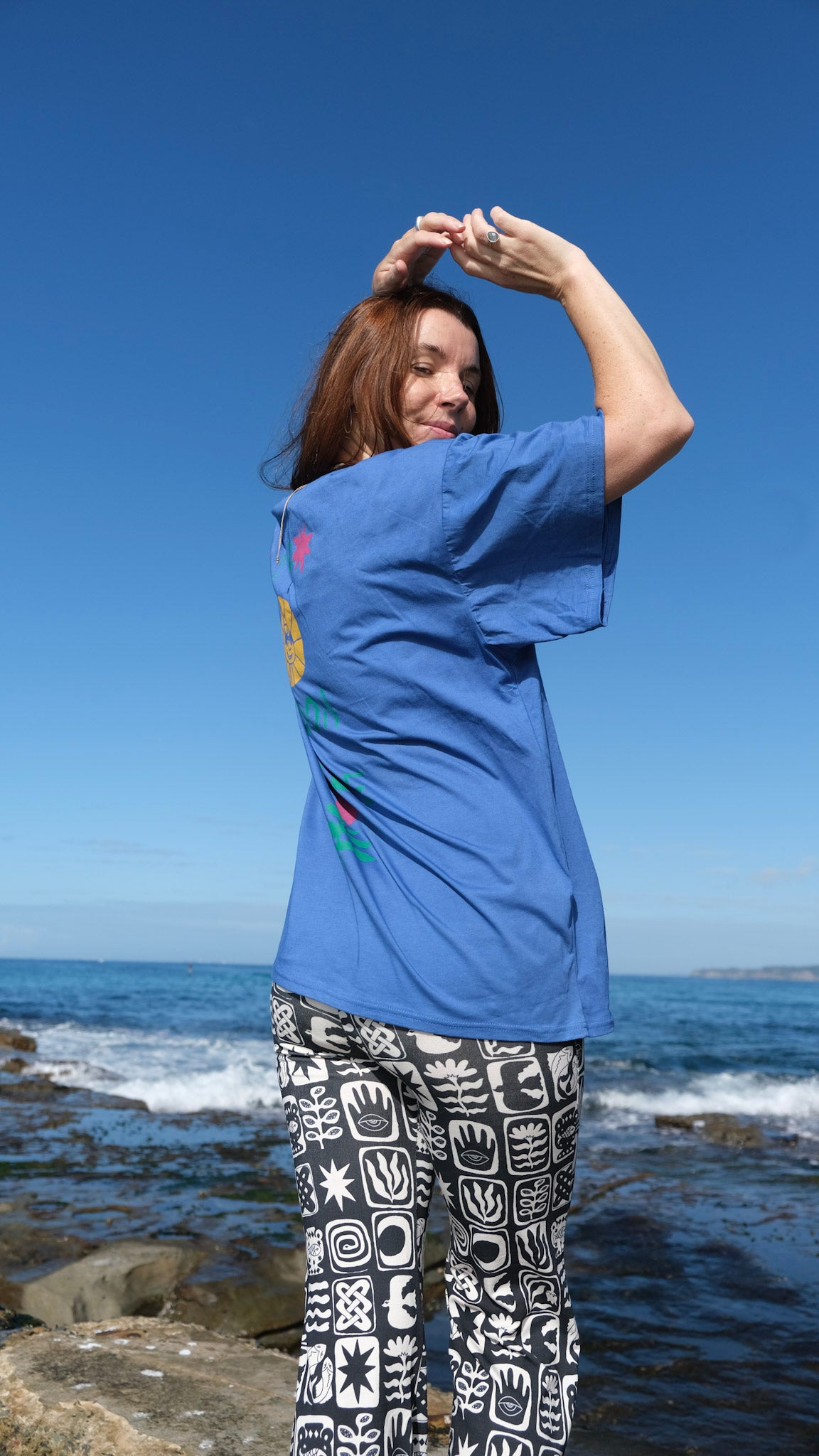 Queens Oversized T-shirt - Cobalt