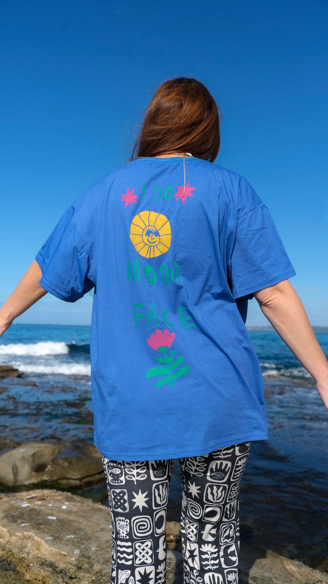Queens Oversized T-shirt - Cobalt