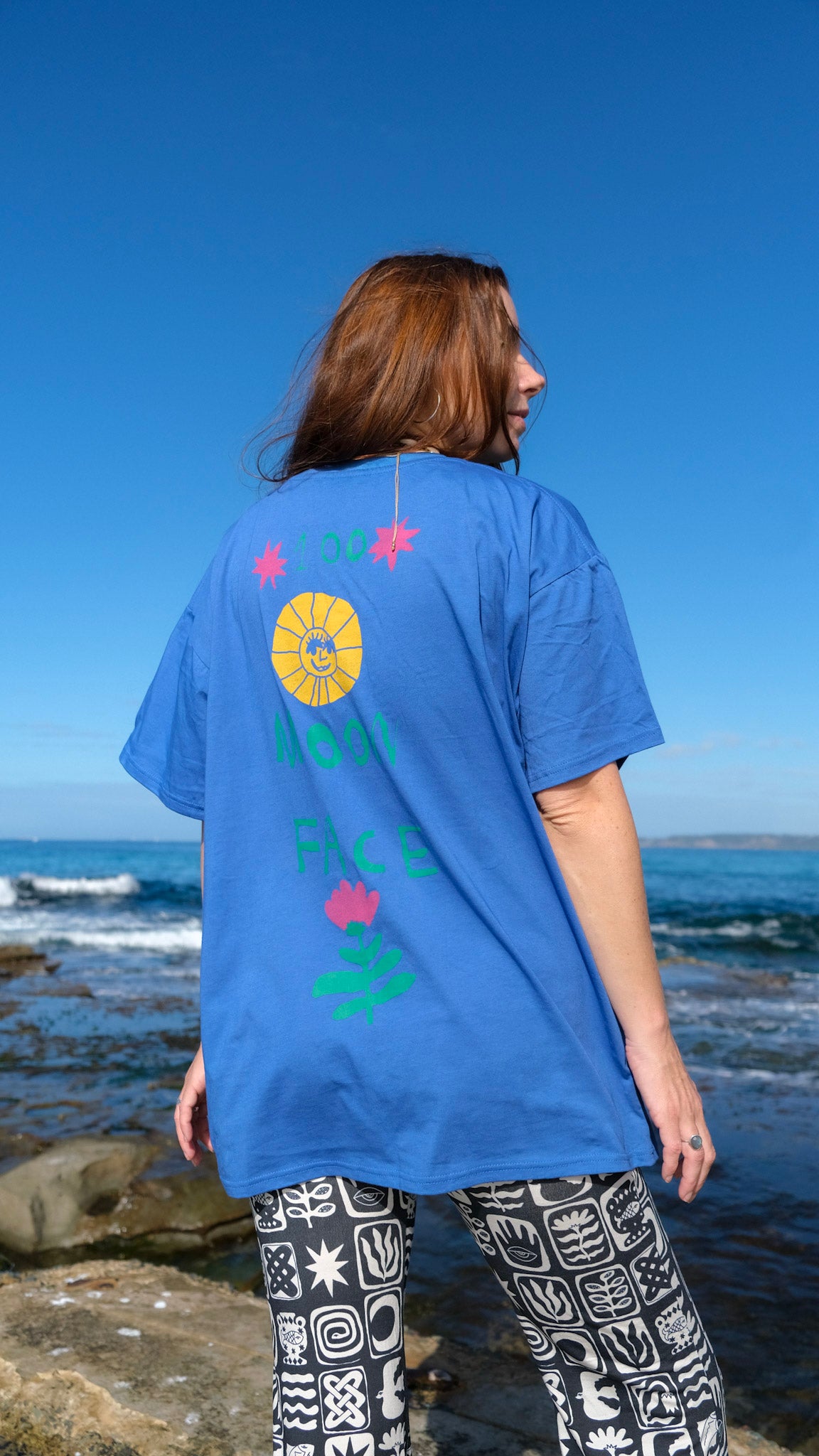 Queens Oversized T-shirt - Cobalt