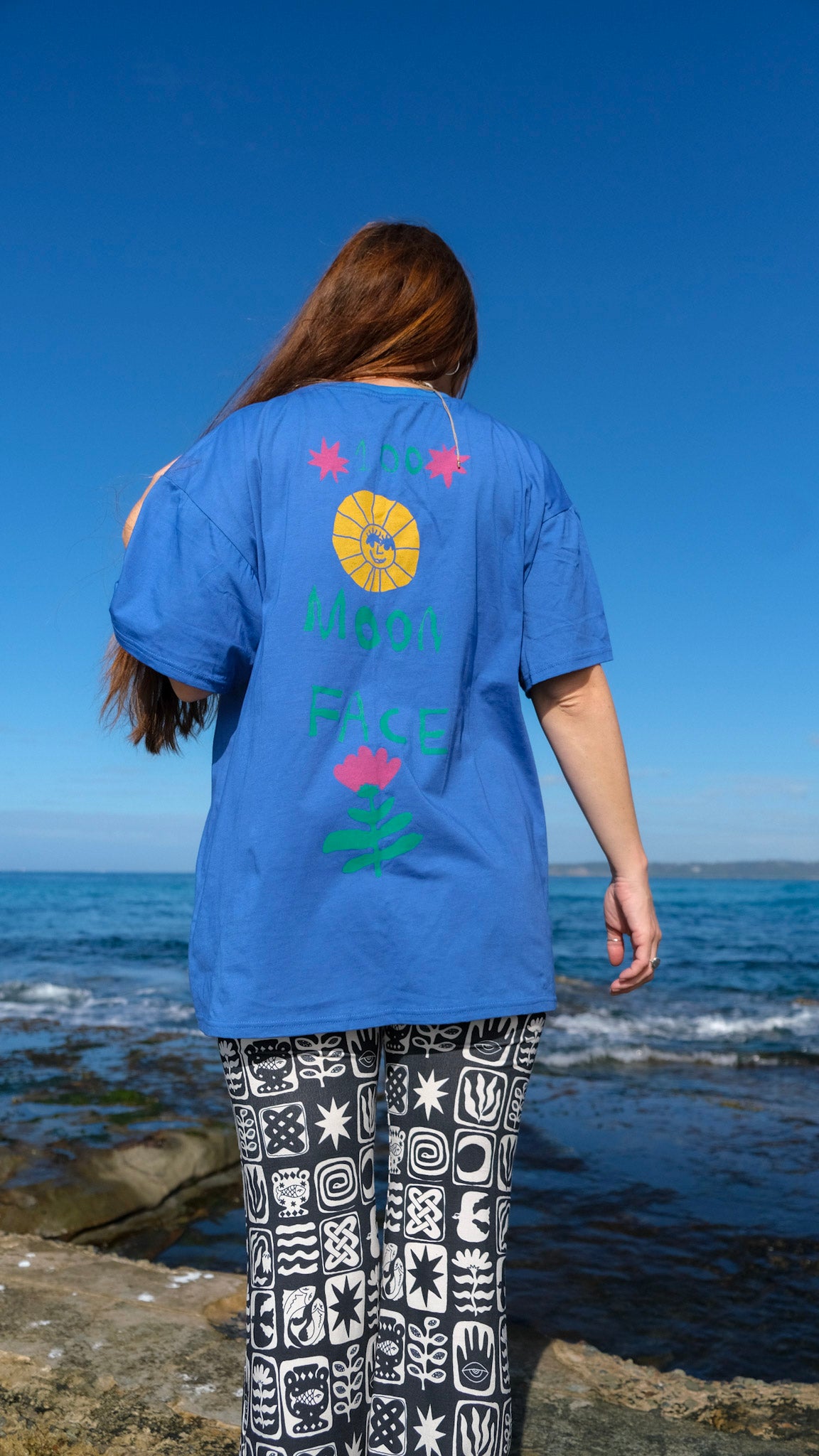 Queens Oversized T-shirt - Cobalt