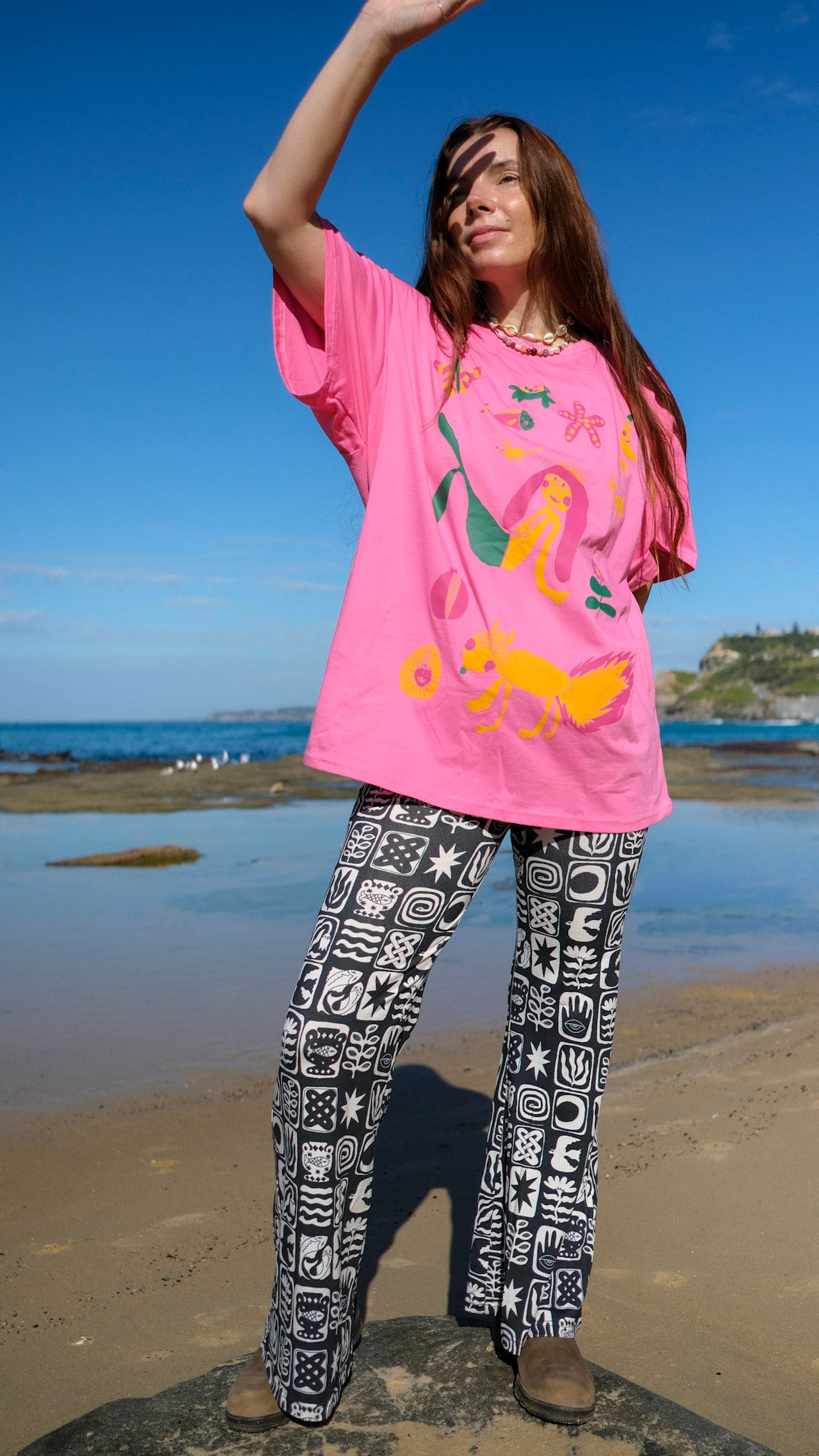 Queens Oversized T-shirt - Pink